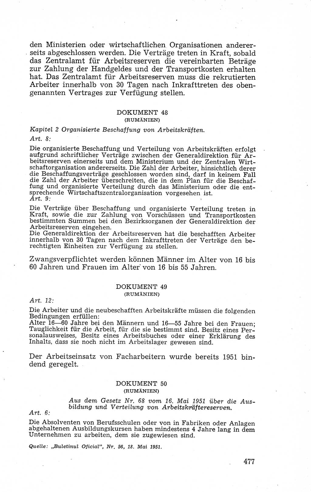 Recht in Fesseln, Dokumente, Internationale Juristen-Kommission [Bundesrepublik Deutschland (BRD)] 1955, Seite 477 (R. Dok. IJK BRD 1955, S. 477)
