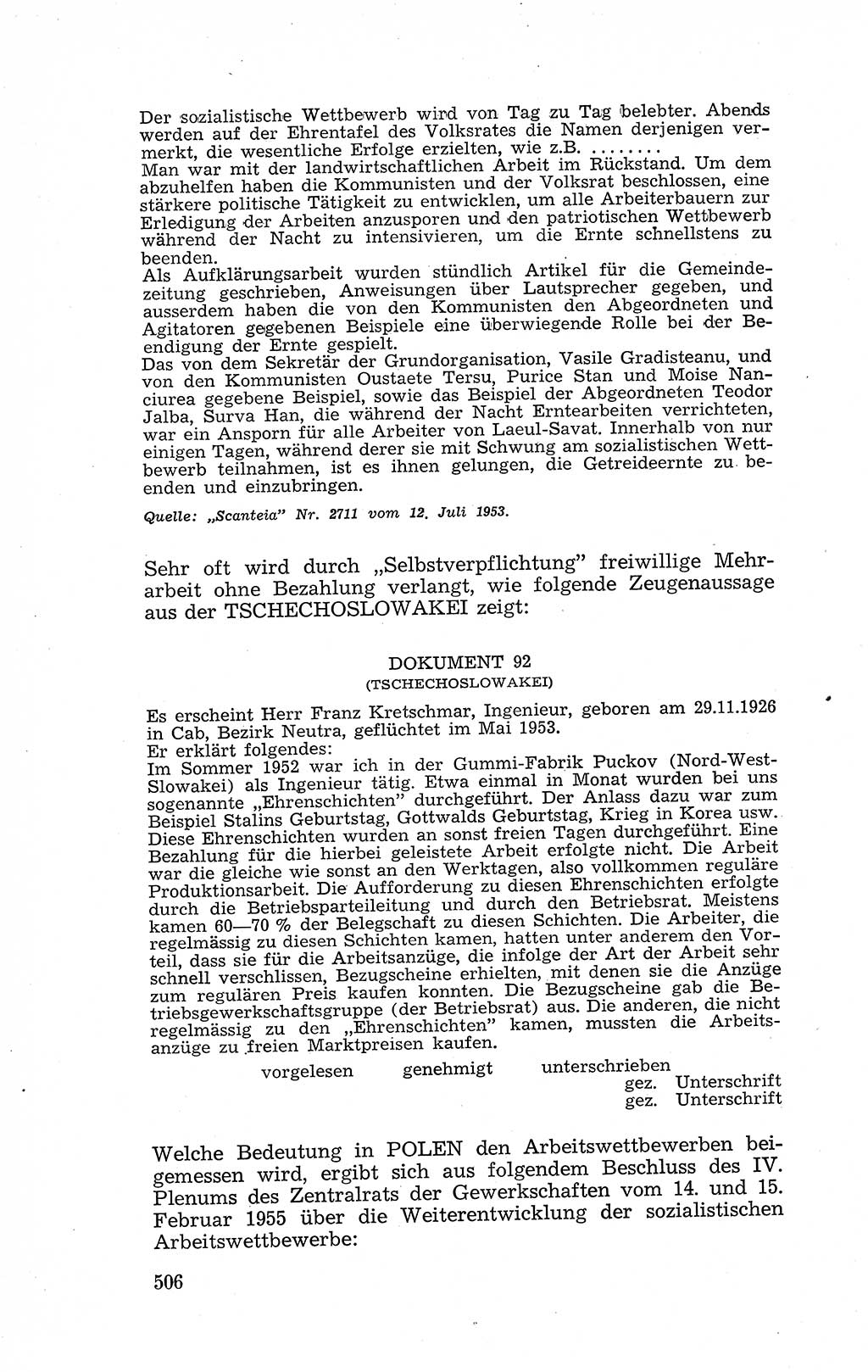 Recht in Fesseln, Dokumente, Internationale Juristen-Kommission [Bundesrepublik Deutschland (BRD)] 1955, Seite 506 (R. Dok. IJK BRD 1955, S. 506)