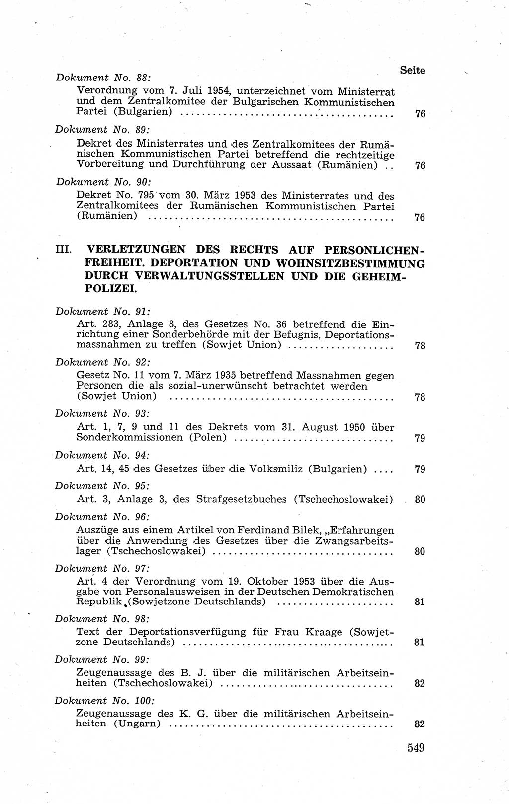 Recht in Fesseln, Dokumente, Internationale Juristen-Kommission [Bundesrepublik Deutschland (BRD)] 1955, Seite 549 (R. Dok. IJK BRD 1955, S. 549)