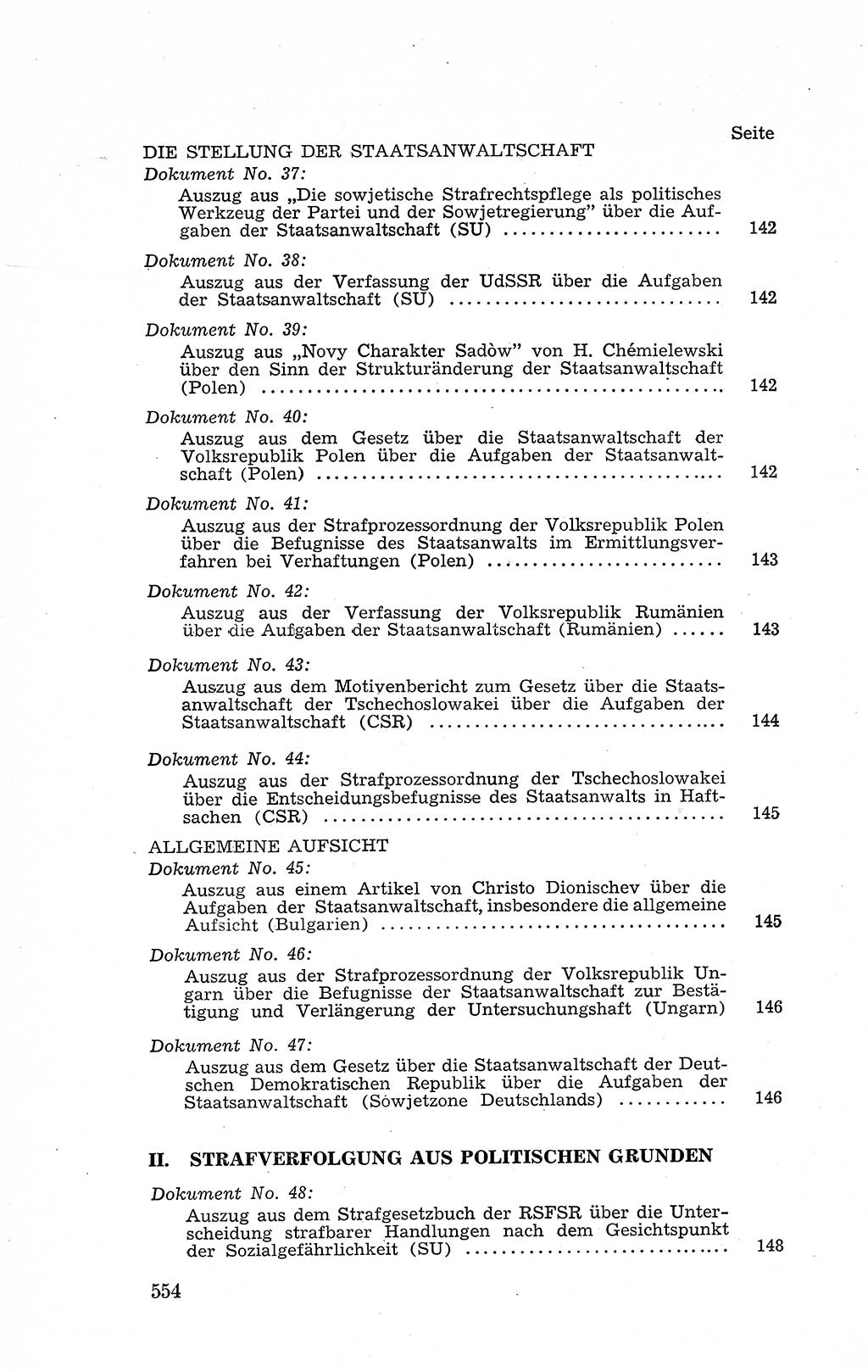 Recht in Fesseln, Dokumente, Internationale Juristen-Kommission [Bundesrepublik Deutschland (BRD)] 1955, Seite 554 (R. Dok. IJK BRD 1955, S. 554)