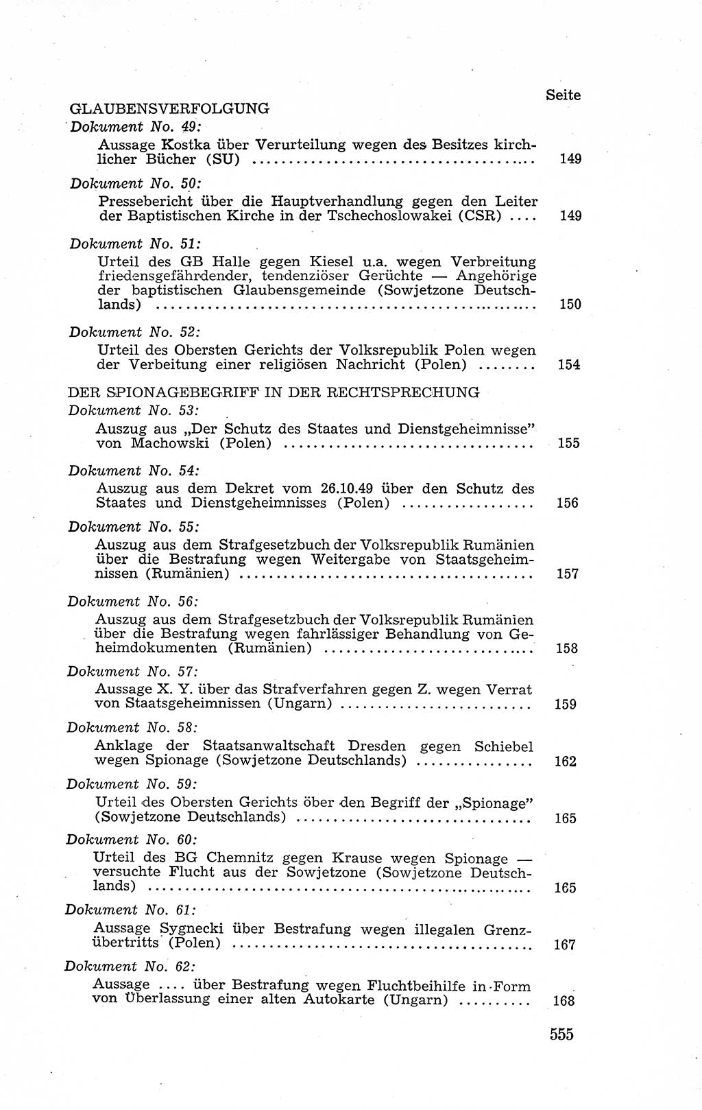Recht in Fesseln, Dokumente, Internationale Juristen-Kommission [Bundesrepublik Deutschland (BRD)] 1955, Seite 555 (R. Dok. IJK BRD 1955, S. 555)
