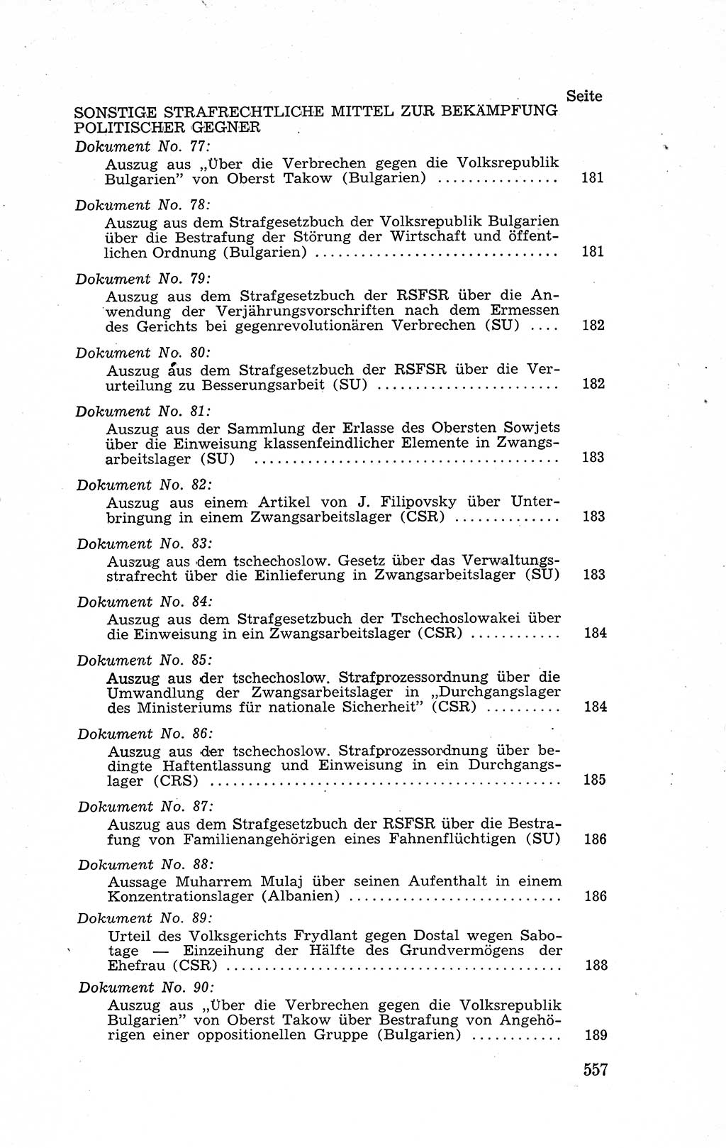 Recht in Fesseln, Dokumente, Internationale Juristen-Kommission [Bundesrepublik Deutschland (BRD)] 1955, Seite 557 (R. Dok. IJK BRD 1955, S. 557)