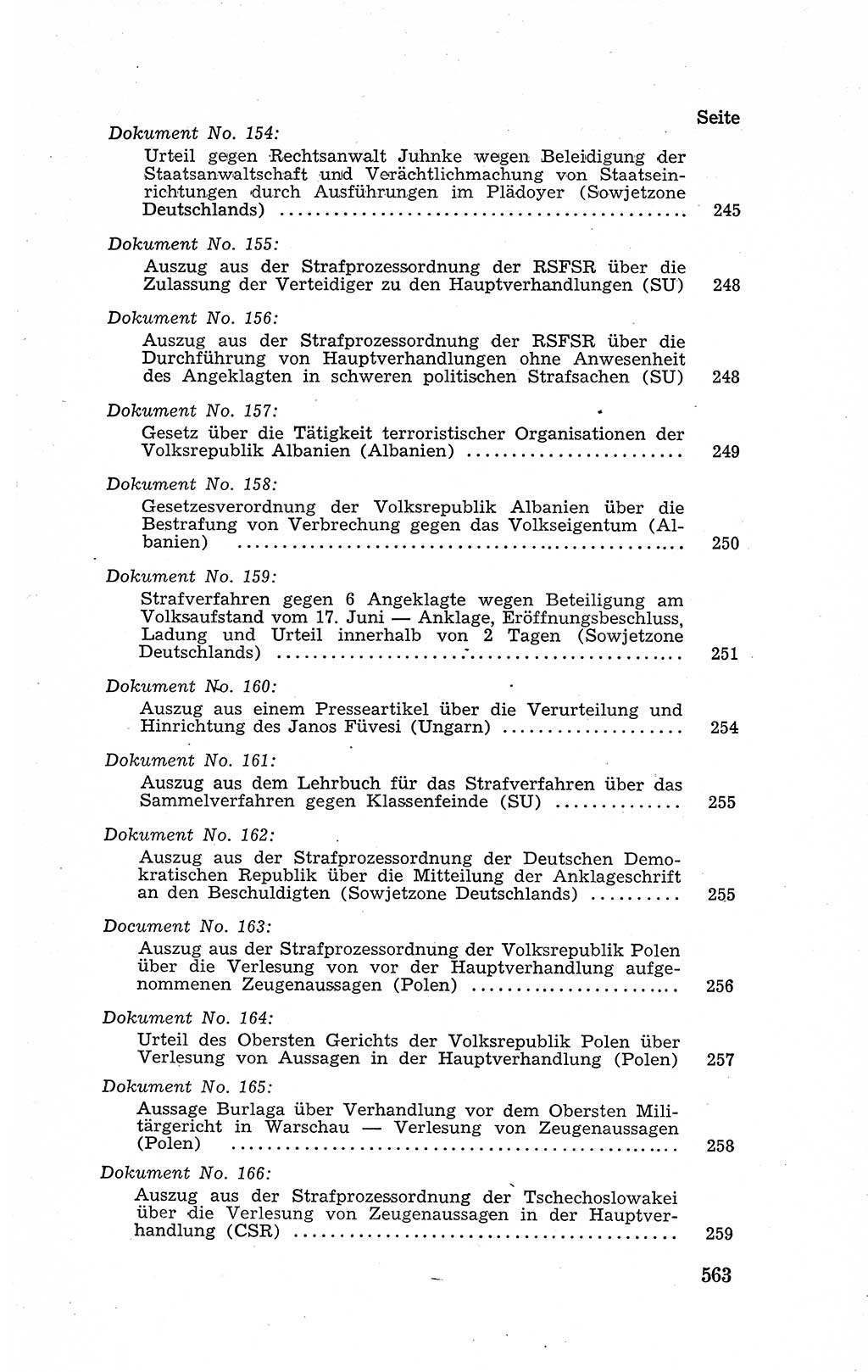 Recht in Fesseln, Dokumente, Internationale Juristen-Kommission [Bundesrepublik Deutschland (BRD)] 1955, Seite 563 (R. Dok. IJK BRD 1955, S. 563)