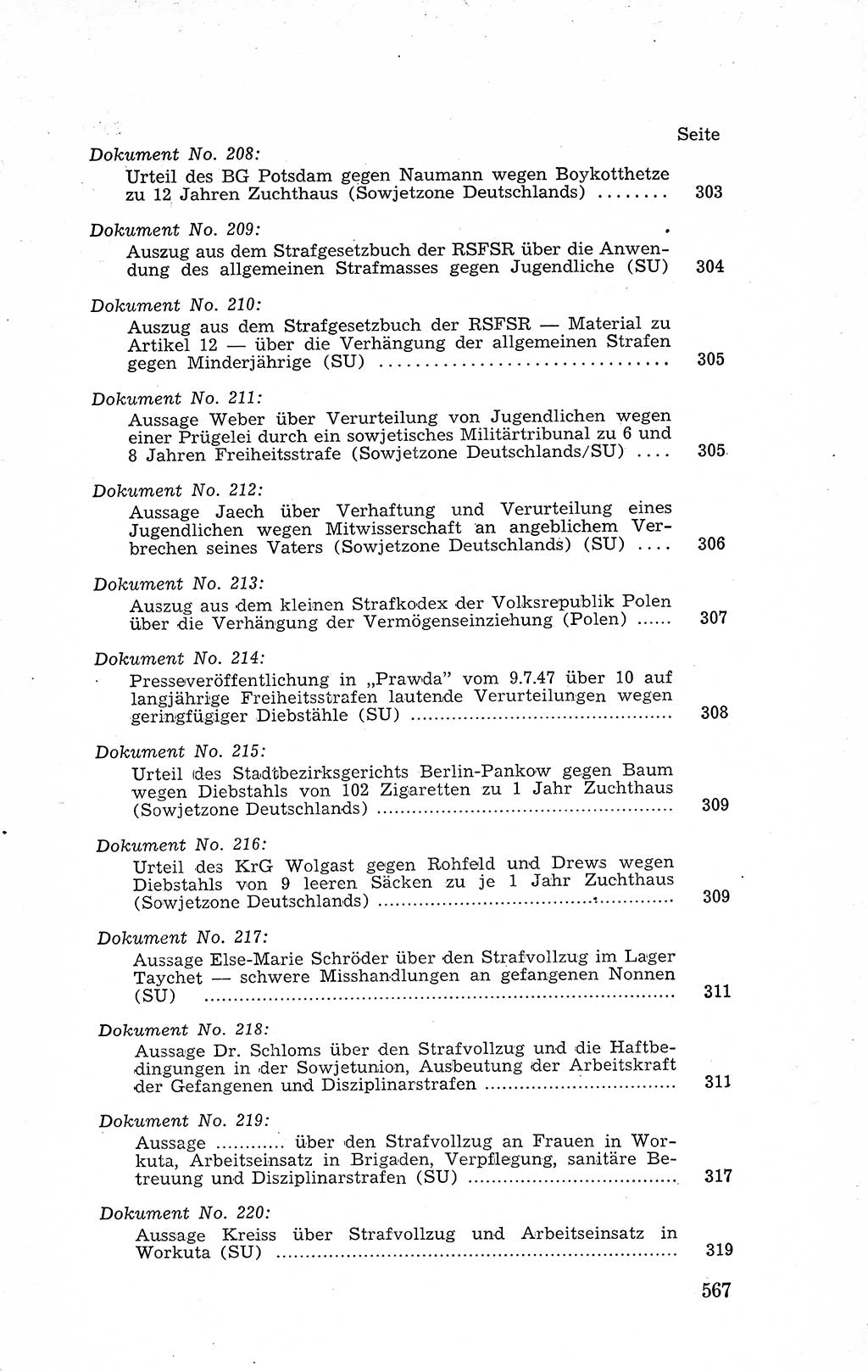 Recht in Fesseln, Dokumente, Internationale Juristen-Kommission [Bundesrepublik Deutschland (BRD)] 1955, Seite 567 (R. Dok. IJK BRD 1955, S. 567)
