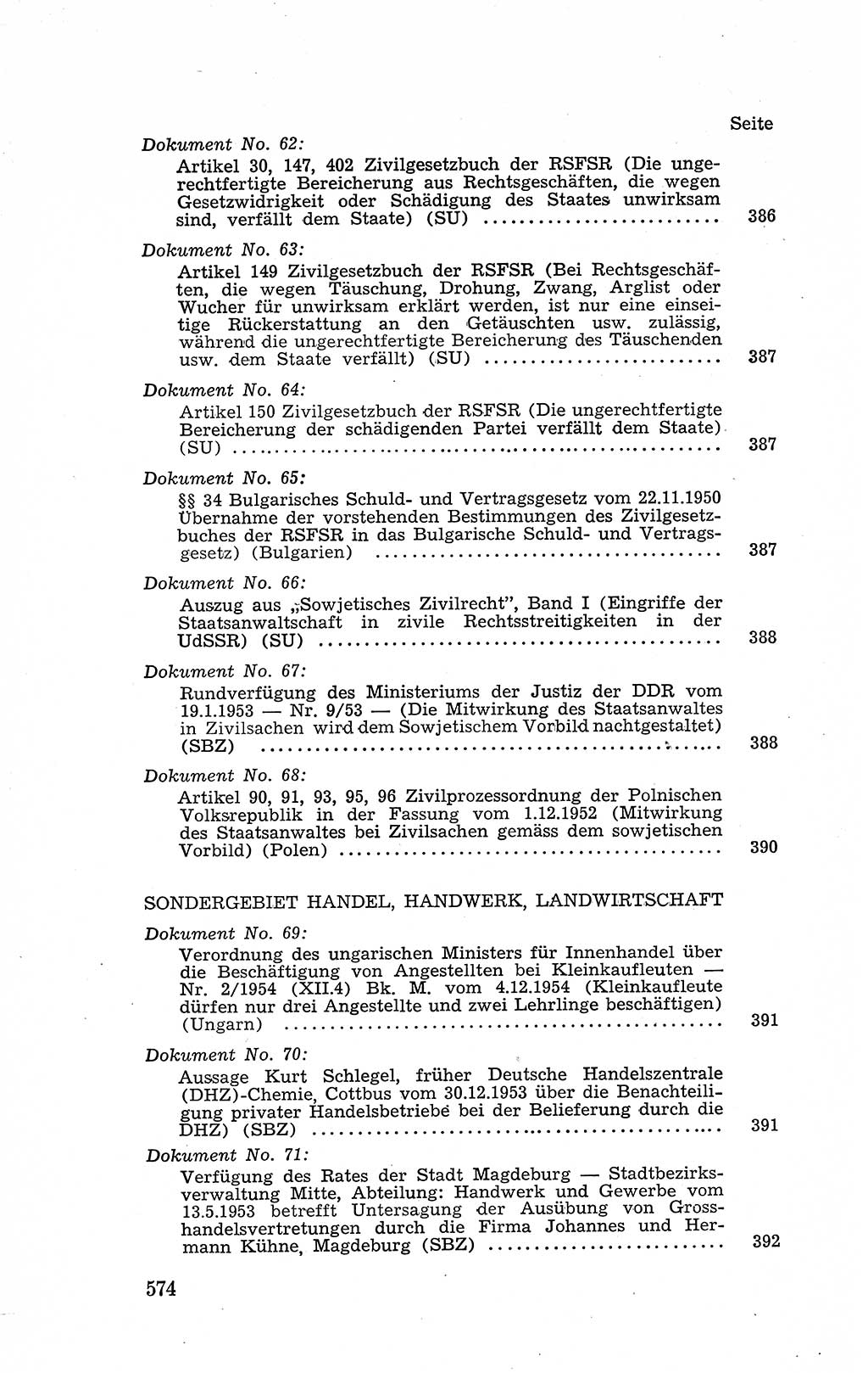 Recht in Fesseln, Dokumente, Internationale Juristen-Kommission [Bundesrepublik Deutschland (BRD)] 1955, Seite 574 (R. Dok. IJK BRD 1955, S. 574)