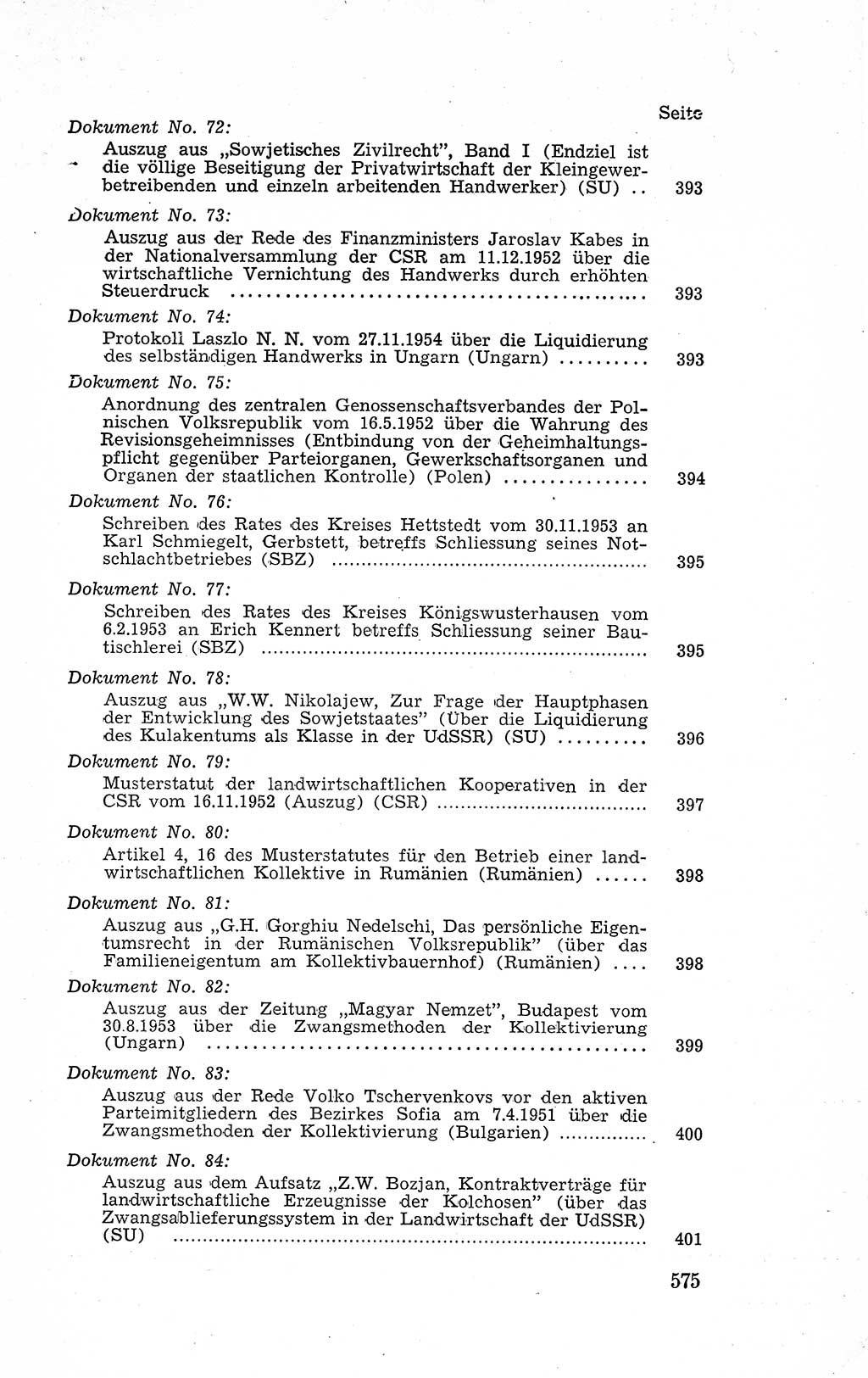 Recht in Fesseln, Dokumente, Internationale Juristen-Kommission [Bundesrepublik Deutschland (BRD)] 1955, Seite 575 (R. Dok. IJK BRD 1955, S. 575)