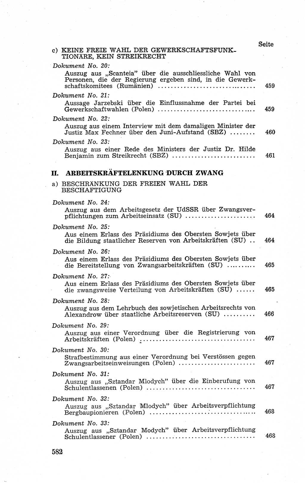Recht in Fesseln, Dokumente, Internationale Juristen-Kommission [Bundesrepublik Deutschland (BRD)] 1955, Seite 582 (R. Dok. IJK BRD 1955, S. 582)