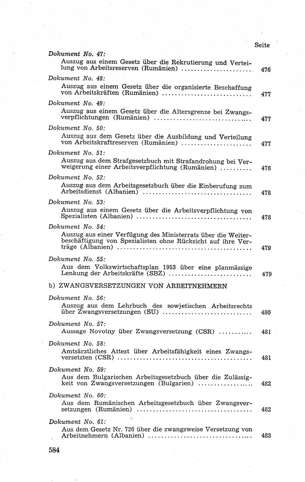 Recht in Fesseln, Dokumente, Internationale Juristen-Kommission [Bundesrepublik Deutschland (BRD)] 1955, Seite 584 (R. Dok. IJK BRD 1955, S. 584)