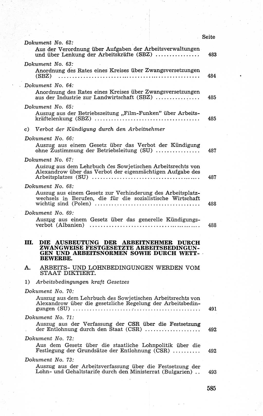 Recht in Fesseln, Dokumente, Internationale Juristen-Kommission [Bundesrepublik Deutschland (BRD)] 1955, Seite 585 (R. Dok. IJK BRD 1955, S. 585)