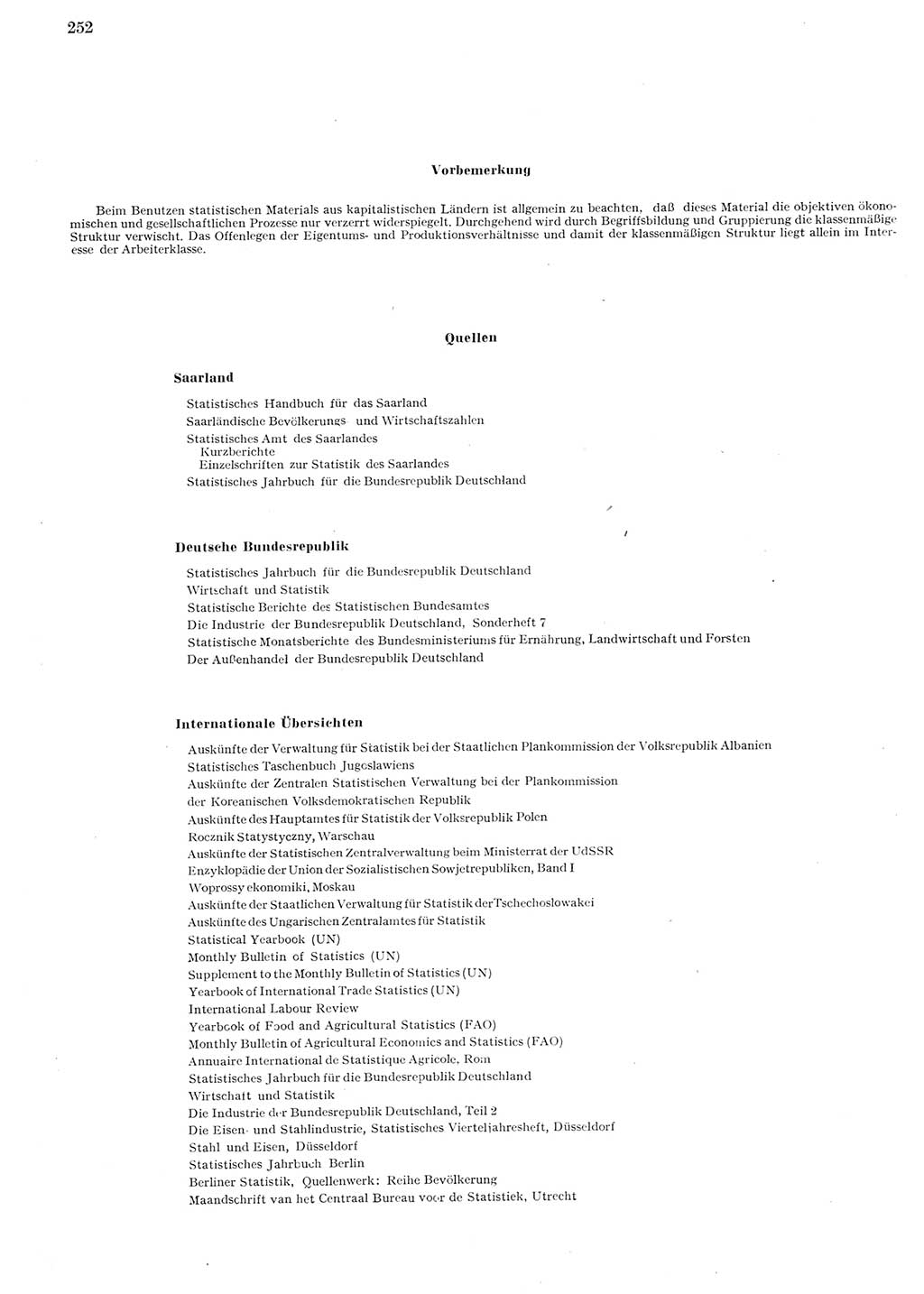 Statistisches Jahrbuch der Deutschen Demokratischen Republik (DDR) 1955, Seite 252 (Stat. Jb. DDR 1955, S. 252)