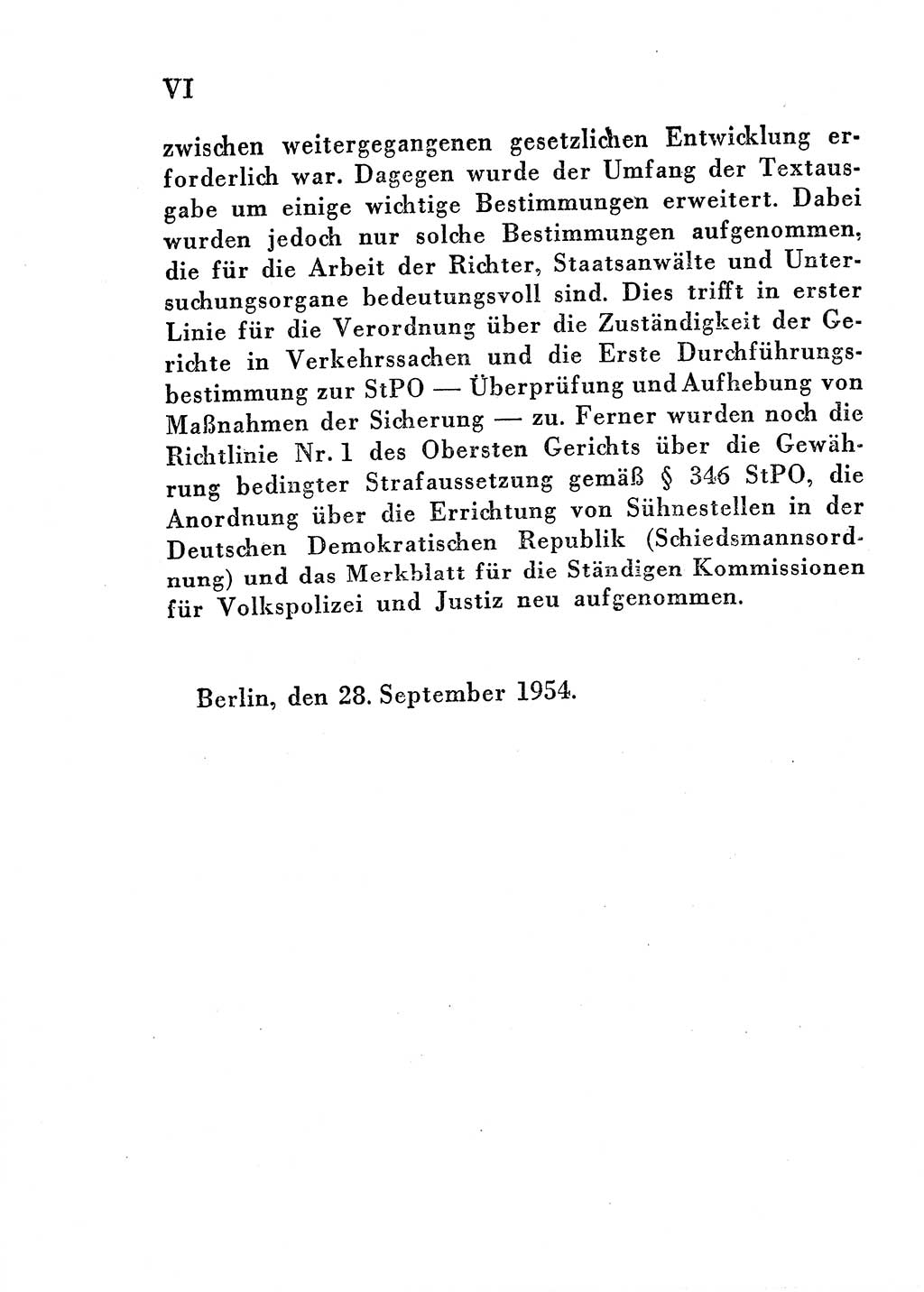 Einleitung Strafprozeßordnung (StPO), Gerichtsverfassungsgesetz (GVG), Staatsanwaltsgesetz (StAG) und Jugendgerichtsgesetz (JGG) [Deutsche Demokratische Republik (DDR)] 1955, Seite 6 (Einl. StPO GVG StAG JGG DDR 1955, S. 6)