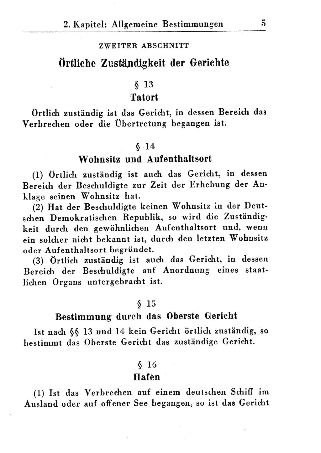 Strafprozeßordnung (StPO), Gerichtsverfassungsgesetz (GVG), Staatsanwaltsgesetz (StAG) und Jugendgerichtsgesetz (JGG) [Deutsche Demokratische Republik (DDR)] 1955, Seite 5 (StPO GVG StAG JGG DDR 1955, S. 5)