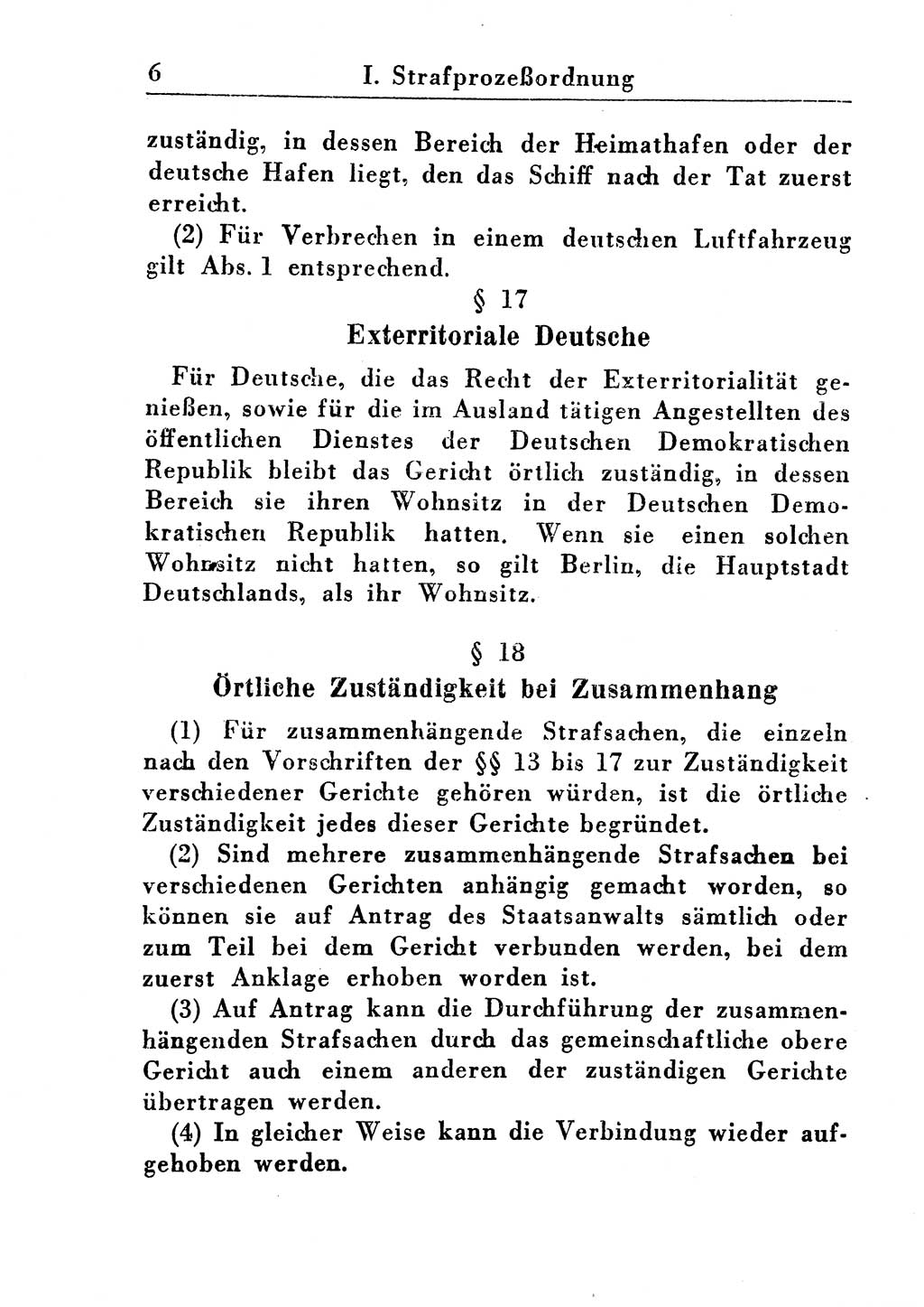Strafprozeßordnung (StPO), Gerichtsverfassungsgesetz (GVG), Staatsanwaltsgesetz (StAG) und Jugendgerichtsgesetz (JGG) [Deutsche Demokratische Republik (DDR)] 1955, Seite 6 (StPO GVG StAG JGG DDR 1955, S. 6)