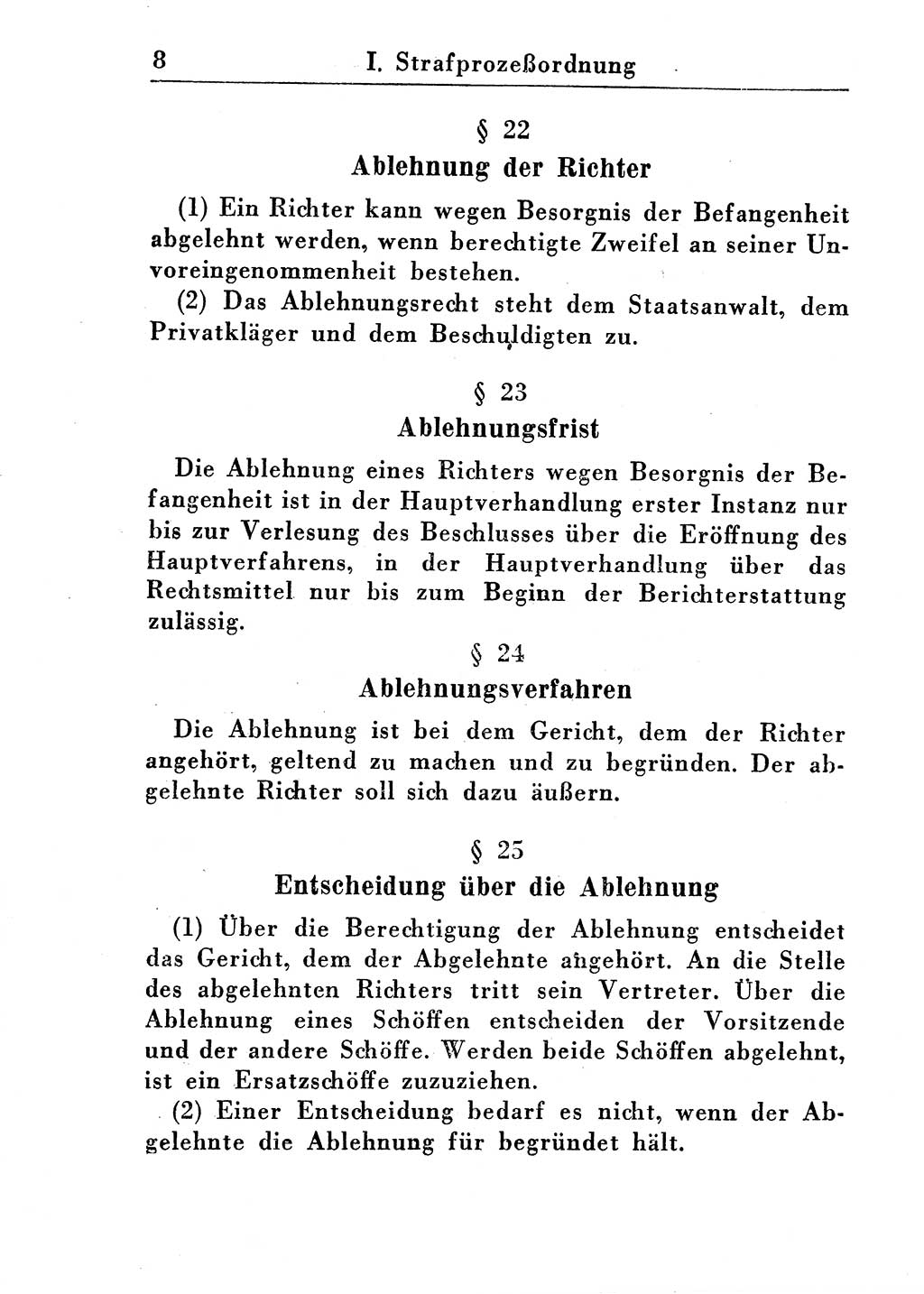 Strafprozeßordnung (StPO), Gerichtsverfassungsgesetz (GVG), Staatsanwaltsgesetz (StAG) und Jugendgerichtsgesetz (JGG) [Deutsche Demokratische Republik (DDR)] 1955, Seite 8 (StPO GVG StAG JGG DDR 1955, S. 8)