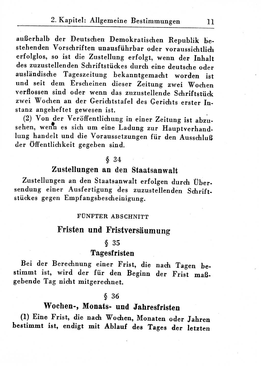 Strafprozeßordnung (StPO), Gerichtsverfassungsgesetz (GVG), Staatsanwaltsgesetz (StAG) und Jugendgerichtsgesetz (JGG) [Deutsche Demokratische Republik (DDR)] 1955, Seite 11 (StPO GVG StAG JGG DDR 1955, S. 11)