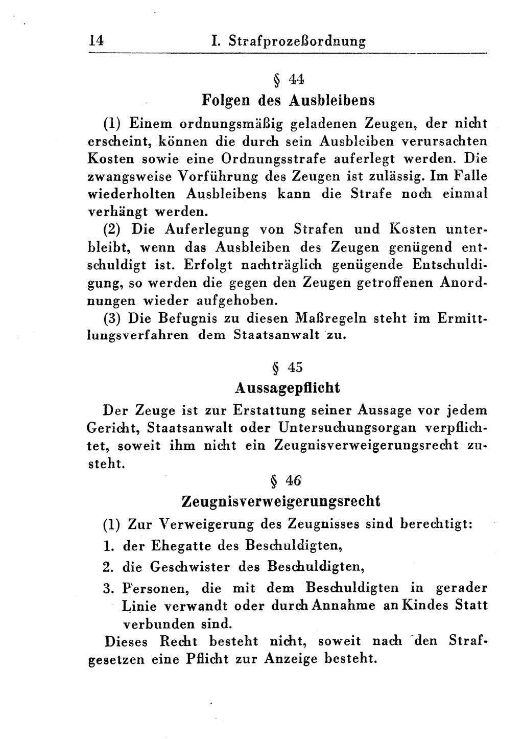 Strafprozeßordnung (StPO), Gerichtsverfassungsgesetz (GVG), Staatsanwaltsgesetz (StAG) und Jugendgerichtsgesetz (JGG) [Deutsche Demokratische Republik (DDR)] 1955, Seite 14 (StPO GVG StAG JGG DDR 1955, S. 14)