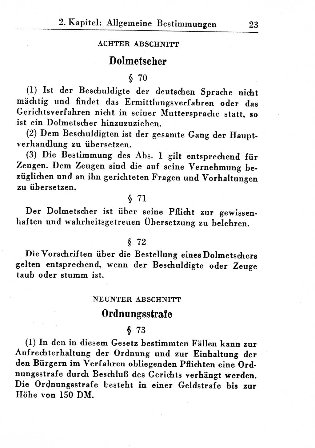 Strafprozeßordnung (StPO), Gerichtsverfassungsgesetz (GVG), Staatsanwaltsgesetz (StAG) und Jugendgerichtsgesetz (JGG) [Deutsche Demokratische Republik (DDR)] 1955, Seite 23 (StPO GVG StAG JGG DDR 1955, S. 23)