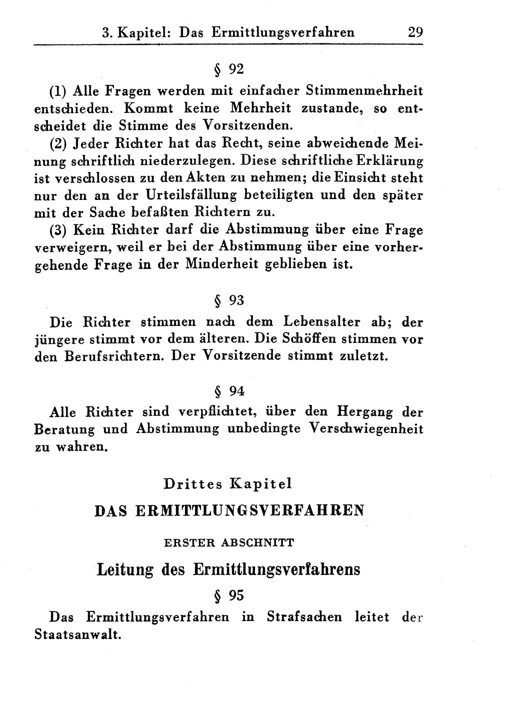 Strafprozeßordnung (StPO), Gerichtsverfassungsgesetz (GVG), Staatsanwaltsgesetz (StAG) und Jugendgerichtsgesetz (JGG) [Deutsche Demokratische Republik (DDR)] 1955, Seite 29 (StPO GVG StAG JGG DDR 1955, S. 29)