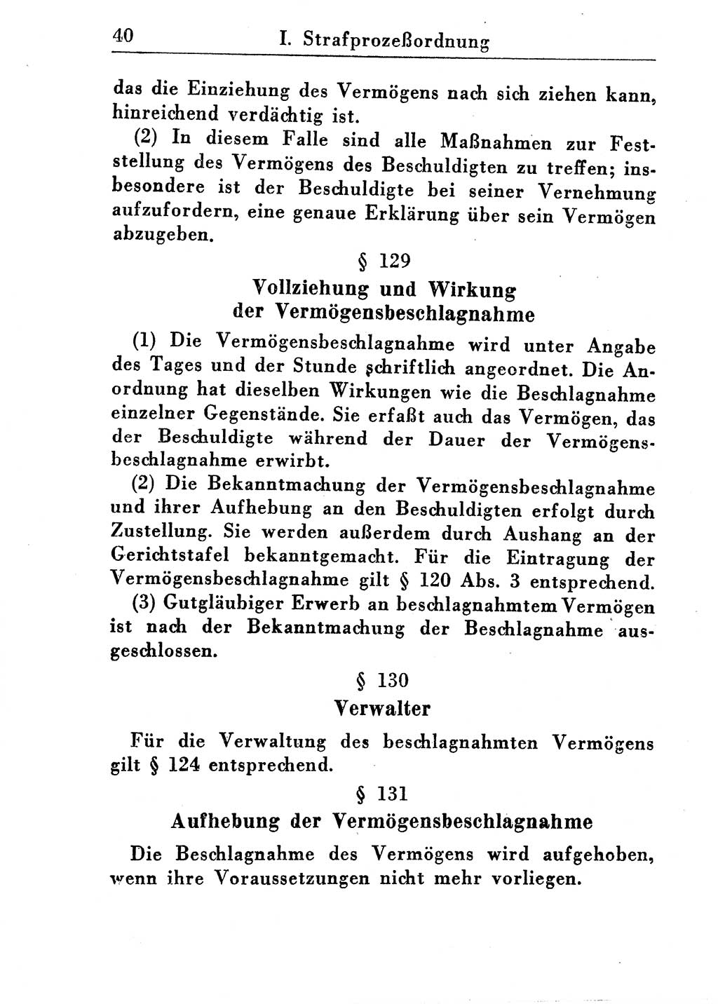 Strafprozeßordnung (StPO), Gerichtsverfassungsgesetz (GVG), Staatsanwaltsgesetz (StAG) und Jugendgerichtsgesetz (JGG) [Deutsche Demokratische Republik (DDR)] 1955, Seite 40 (StPO GVG StAG JGG DDR 1955, S. 40)