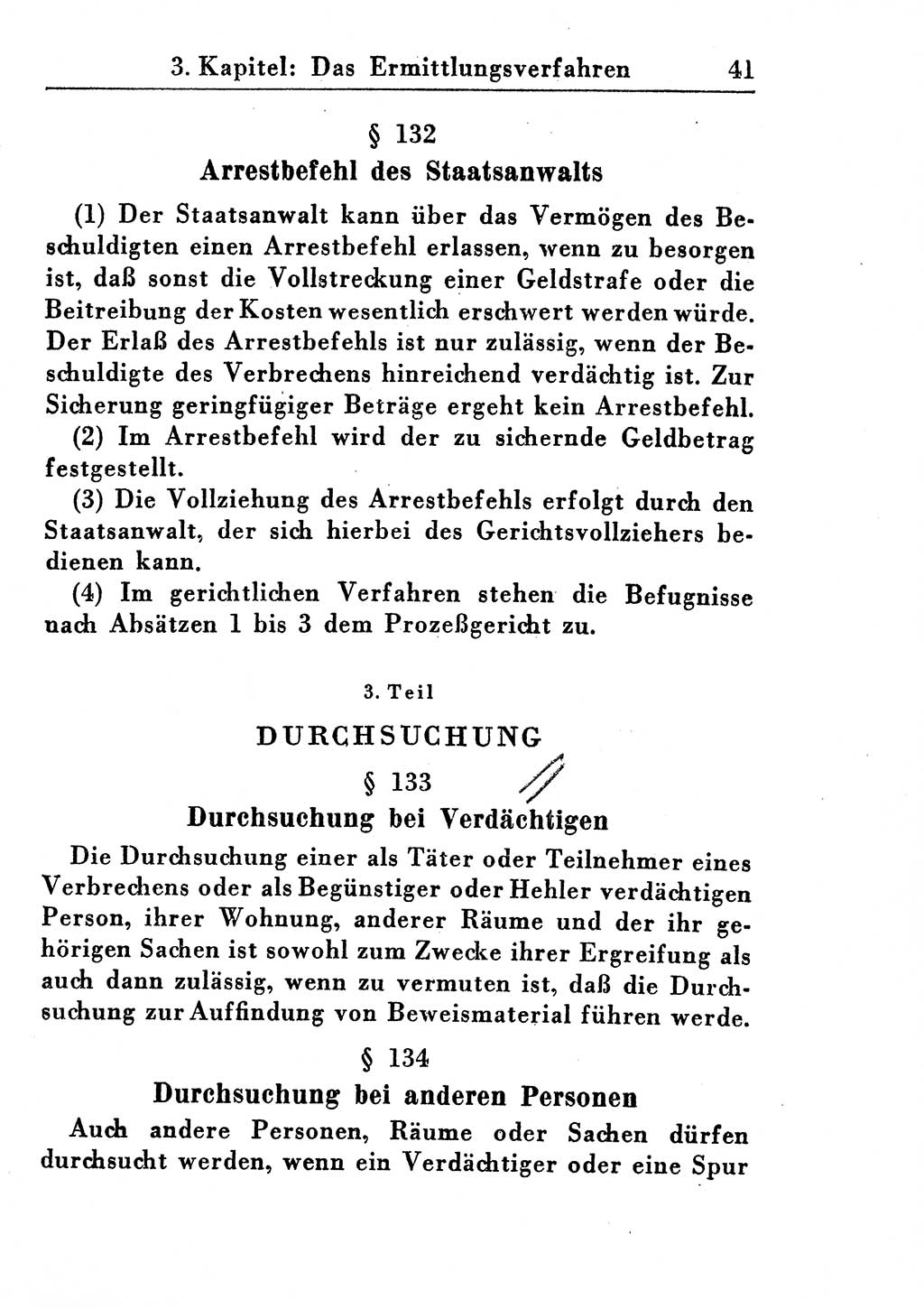 Strafprozeßordnung (StPO), Gerichtsverfassungsgesetz (GVG), Staatsanwaltsgesetz (StAG) und Jugendgerichtsgesetz (JGG) [Deutsche Demokratische Republik (DDR)] 1955, Seite 41 (StPO GVG StAG JGG DDR 1955, S. 41)