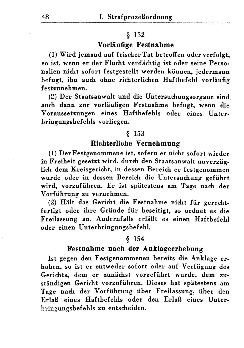 Strafprozeßordnung (StPO), Gerichtsverfassungsgesetz (GVG), Staatsanwaltsgesetz (StAG) und Jugendgerichtsgesetz (JGG) [Deutsche Demokratische Republik (DDR)] 1955, Seite 48 (StPO GVG StAG JGG DDR 1955, S. 48)