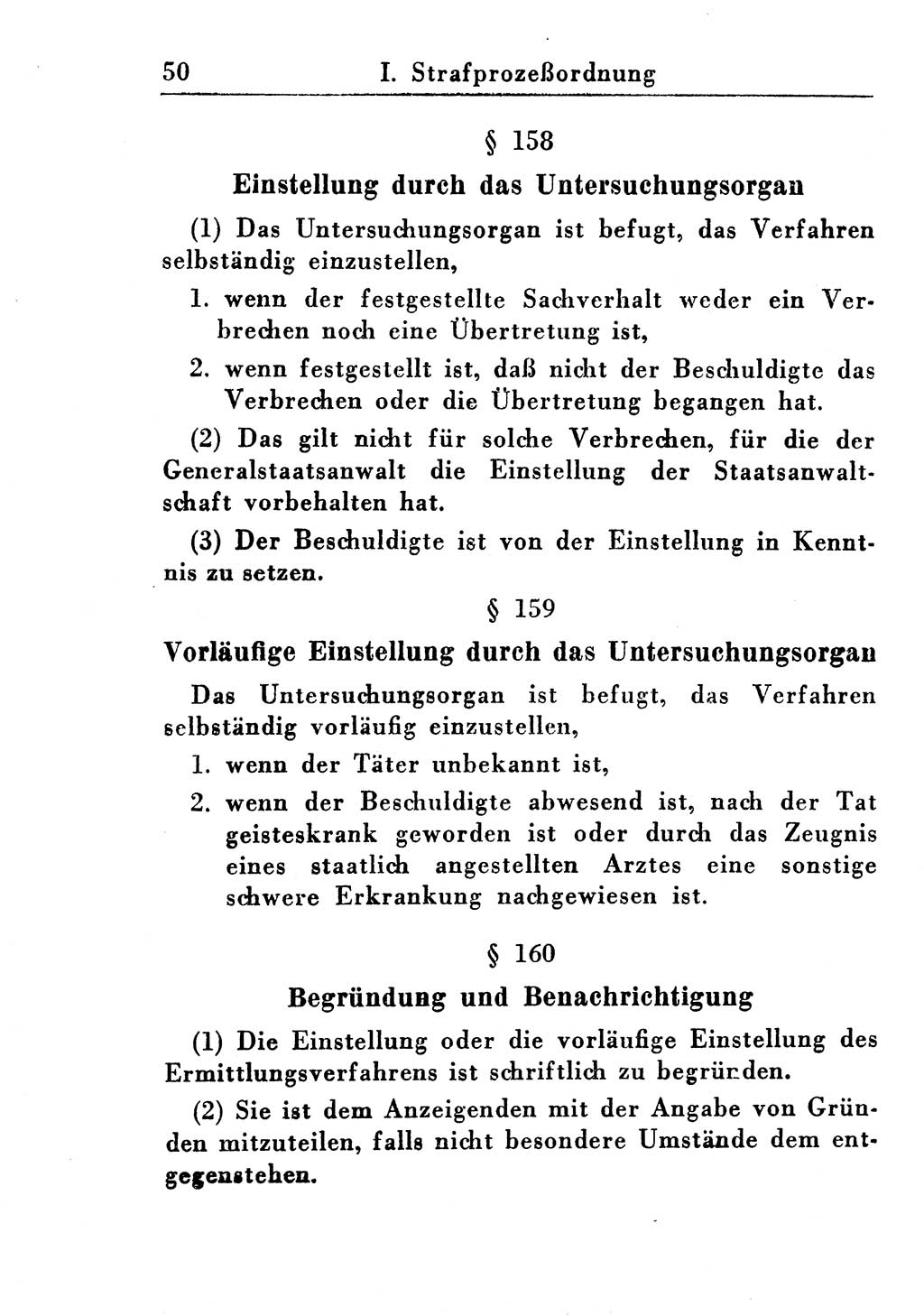 Strafprozeßordnung (StPO), Gerichtsverfassungsgesetz (GVG), Staatsanwaltsgesetz (StAG) und Jugendgerichtsgesetz (JGG) [Deutsche Demokratische Republik (DDR)] 1955, Seite 50 (StPO GVG StAG JGG DDR 1955, S. 50)