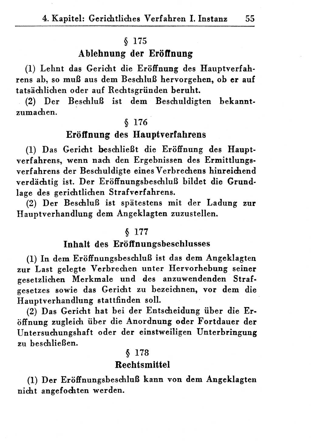 Strafprozeßordnung (StPO), Gerichtsverfassungsgesetz (GVG), Staatsanwaltsgesetz (StAG) und Jugendgerichtsgesetz (JGG) [Deutsche Demokratische Republik (DDR)] 1955, Seite 55 (StPO GVG StAG JGG DDR 1955, S. 55)