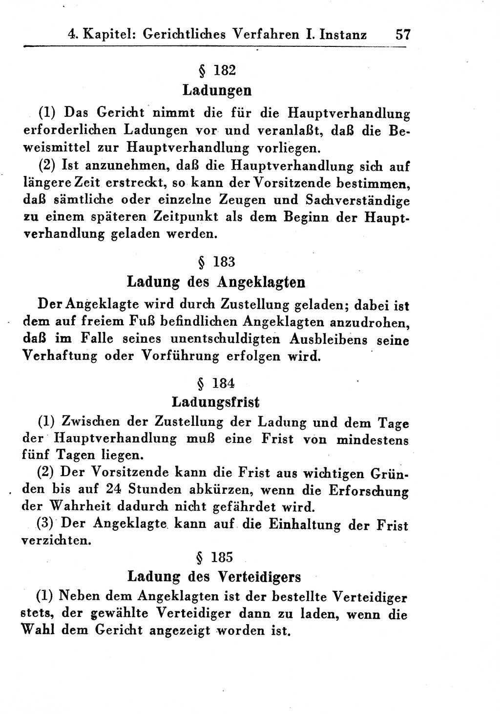 Strafprozeßordnung (StPO), Gerichtsverfassungsgesetz (GVG), Staatsanwaltsgesetz (StAG) und Jugendgerichtsgesetz (JGG) [Deutsche Demokratische Republik (DDR)] 1955, Seite 57 (StPO GVG StAG JGG DDR 1955, S. 57)