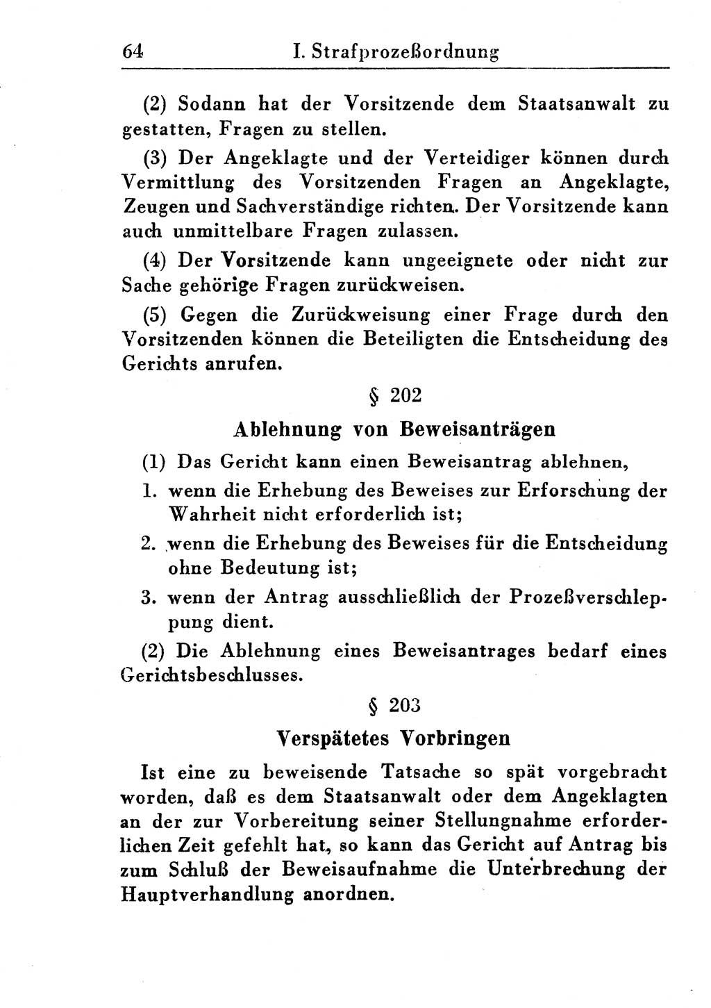 Strafprozeßordnung (StPO), Gerichtsverfassungsgesetz (GVG), Staatsanwaltsgesetz (StAG) und Jugendgerichtsgesetz (JGG) [Deutsche Demokratische Republik (DDR)] 1955, Seite 64 (StPO GVG StAG JGG DDR 1955, S. 64)