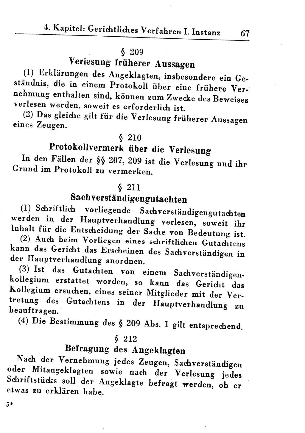 Strafprozeßordnung (StPO), Gerichtsverfassungsgesetz (GVG), Staatsanwaltsgesetz (StAG) und Jugendgerichtsgesetz (JGG) [Deutsche Demokratische Republik (DDR)] 1955, Seite 67 (StPO GVG StAG JGG DDR 1955, S. 67)