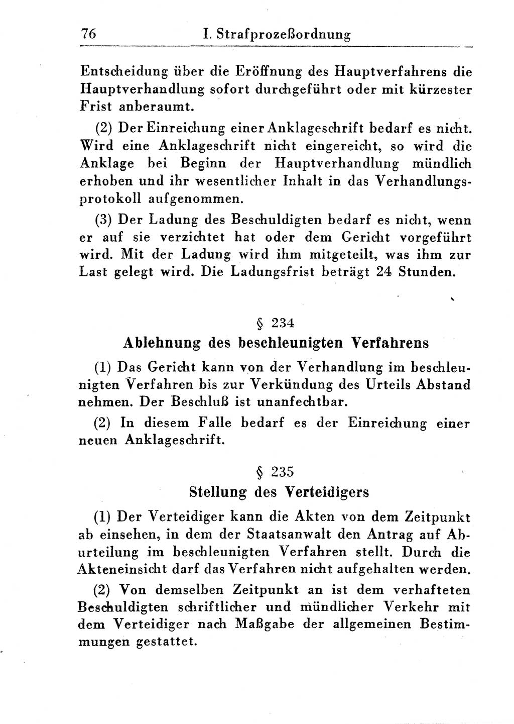 Strafprozeßordnung (StPO), Gerichtsverfassungsgesetz (GVG), Staatsanwaltsgesetz (StAG) und Jugendgerichtsgesetz (JGG) [Deutsche Demokratische Republik (DDR)] 1955, Seite 76 (StPO GVG StAG JGG DDR 1955, S. 76)