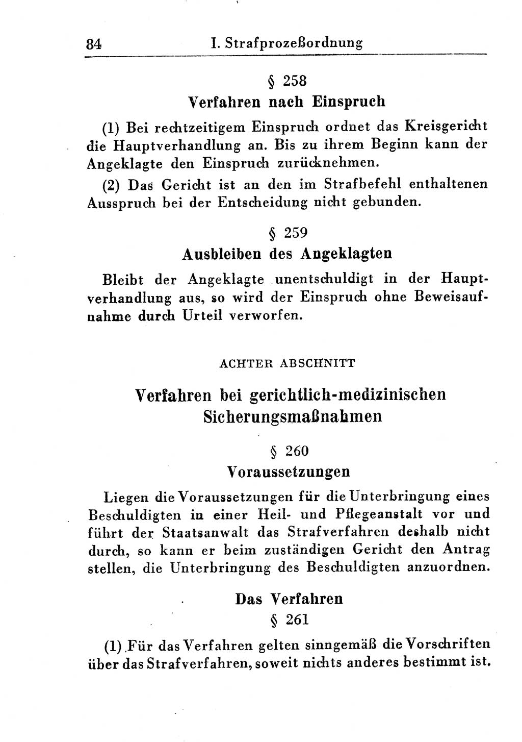Strafprozeßordnung (StPO), Gerichtsverfassungsgesetz (GVG), Staatsanwaltsgesetz (StAG) und Jugendgerichtsgesetz (JGG) [Deutsche Demokratische Republik (DDR)] 1955, Seite 84 (StPO GVG StAG JGG DDR 1955, S. 84)