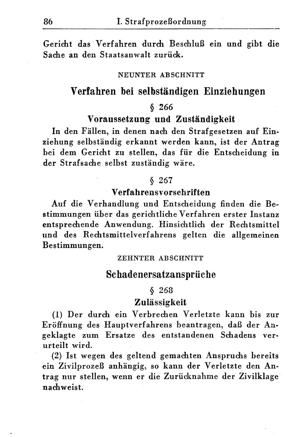 Strafprozeßordnung (StPO), Gerichtsverfassungsgesetz (GVG), Staatsanwaltsgesetz (StAG) und Jugendgerichtsgesetz (JGG) [Deutsche Demokratische Republik (DDR)] 1955, Seite 86 (StPO GVG StAG JGG DDR 1955, S. 86)