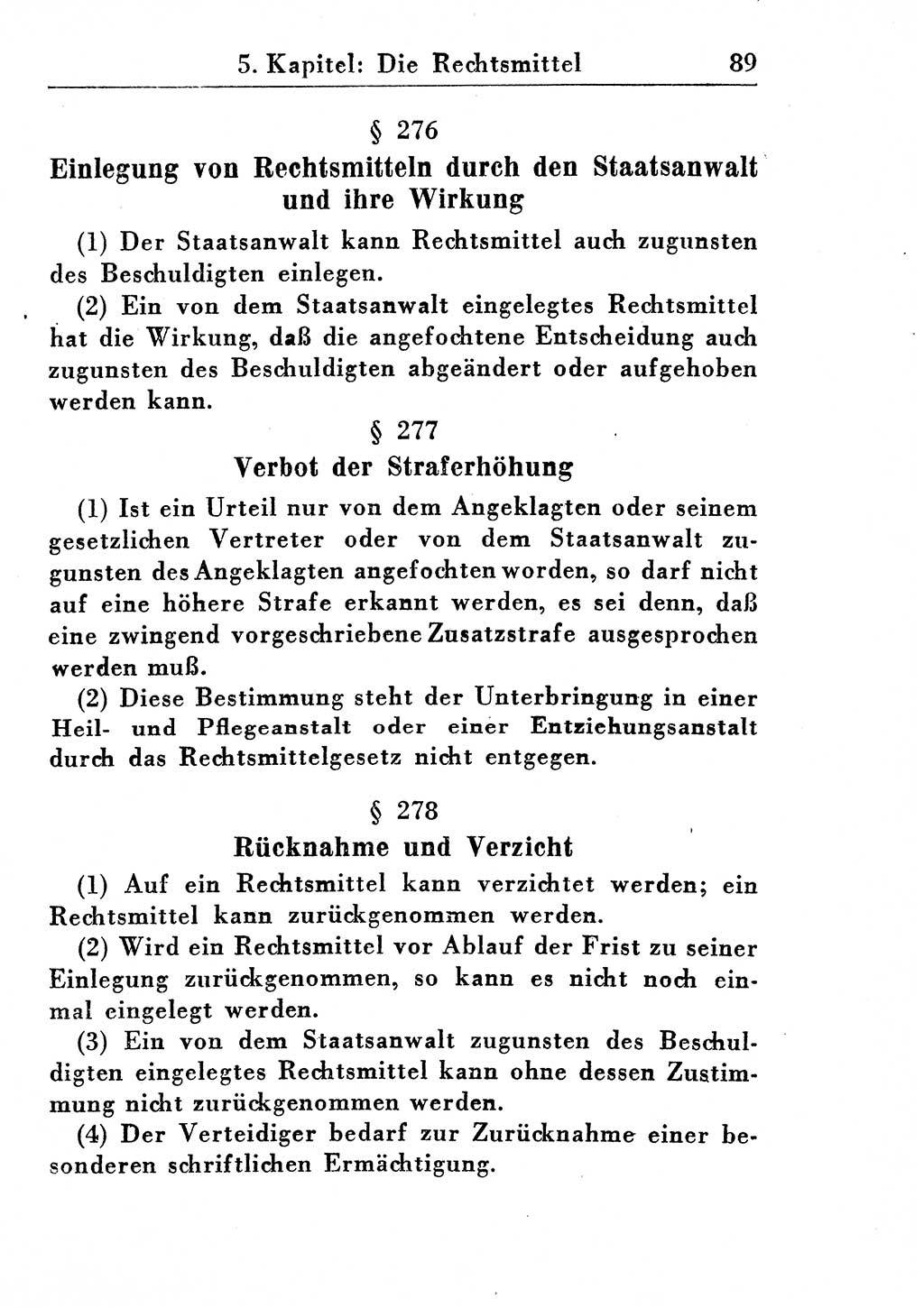 Strafprozeßordnung (StPO), Gerichtsverfassungsgesetz (GVG), Staatsanwaltsgesetz (StAG) und Jugendgerichtsgesetz (JGG) [Deutsche Demokratische Republik (DDR)] 1955, Seite 89 (StPO GVG StAG JGG DDR 1955, S. 89)