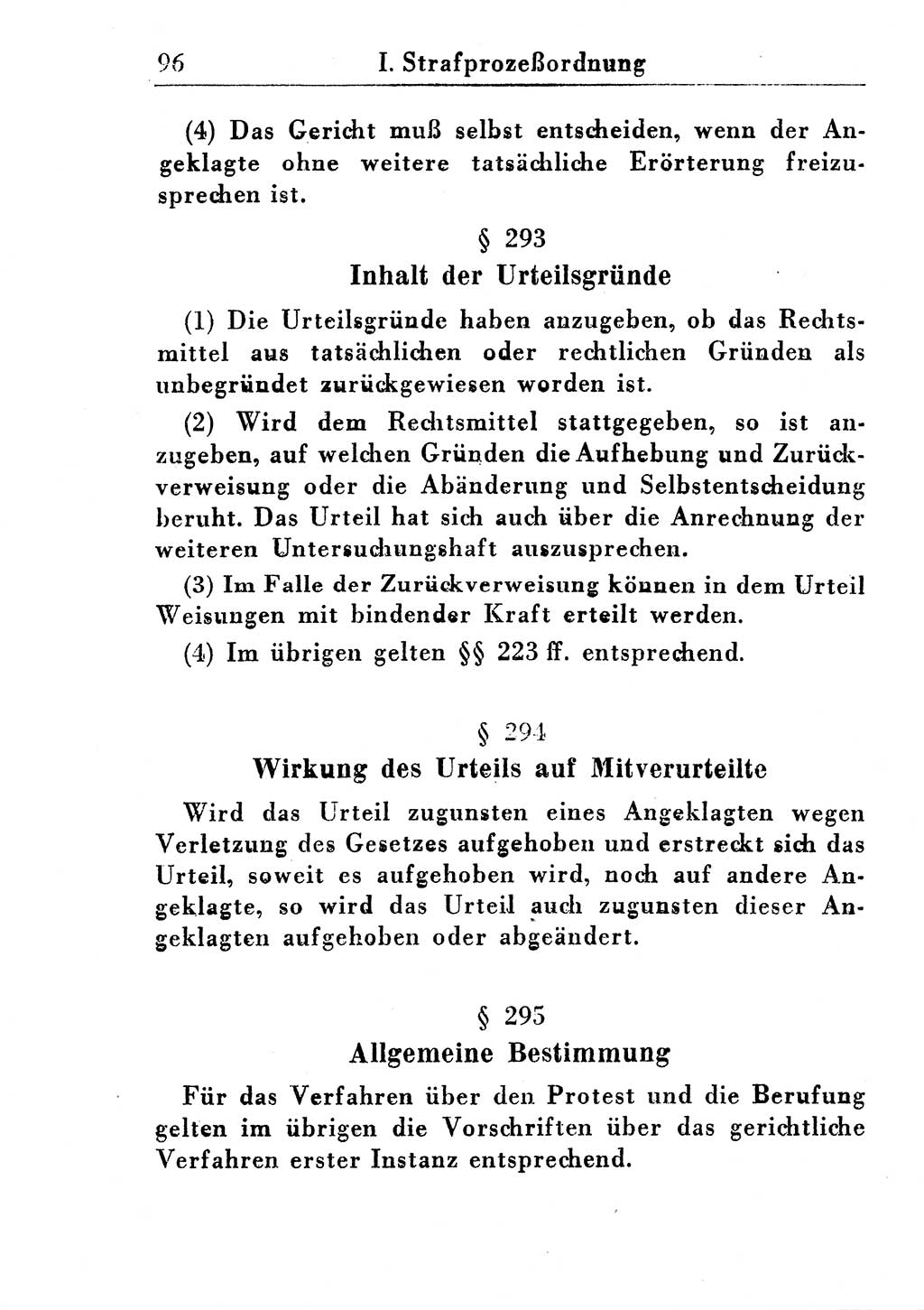 Strafprozeßordnung (StPO), Gerichtsverfassungsgesetz (GVG), Staatsanwaltsgesetz (StAG) und Jugendgerichtsgesetz (JGG) [Deutsche Demokratische Republik (DDR)] 1955, Seite 96 (StPO GVG StAG JGG DDR 1955, S. 96)