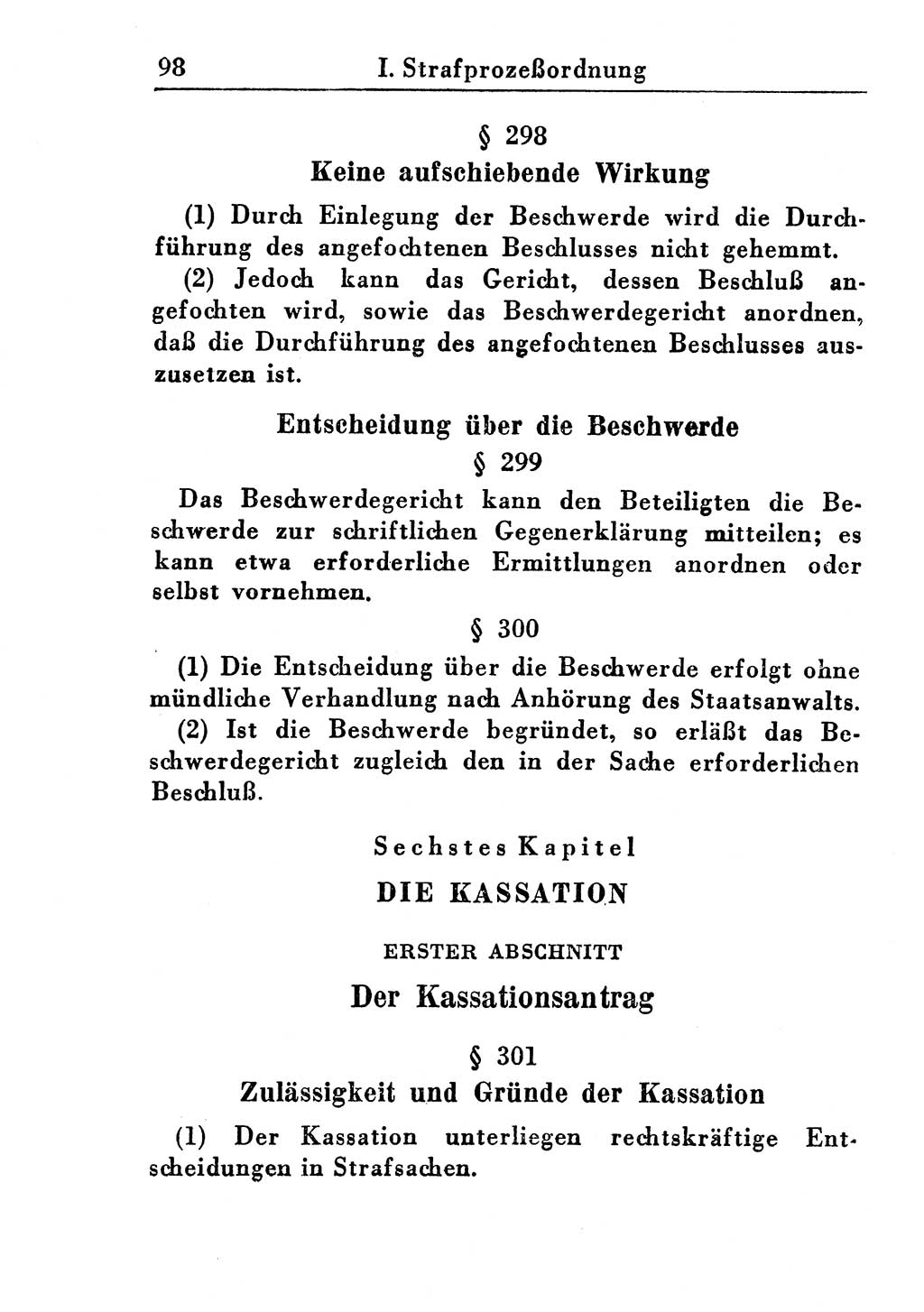 Strafprozeßordnung (StPO), Gerichtsverfassungsgesetz (GVG), Staatsanwaltsgesetz (StAG) und Jugendgerichtsgesetz (JGG) [Deutsche Demokratische Republik (DDR)] 1955, Seite 98 (StPO GVG StAG JGG DDR 1955, S. 98)