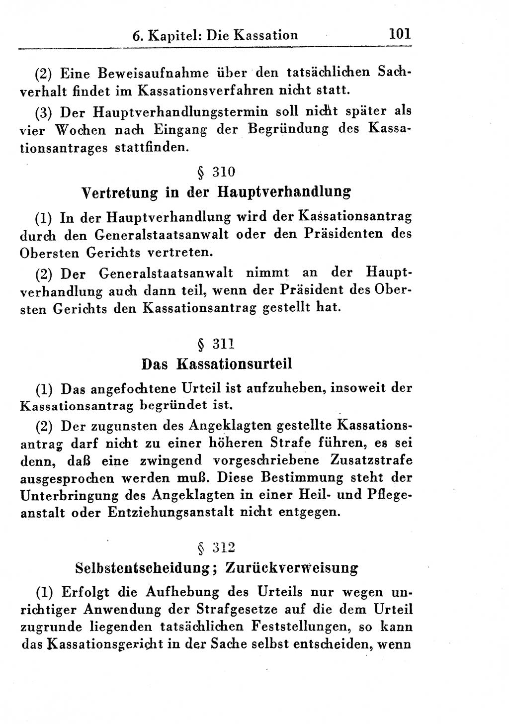 Strafprozeßordnung (StPO), Gerichtsverfassungsgesetz (GVG), Staatsanwaltsgesetz (StAG) und Jugendgerichtsgesetz (JGG) [Deutsche Demokratische Republik (DDR)] 1955, Seite 101 (StPO GVG StAG JGG DDR 1955, S. 101)