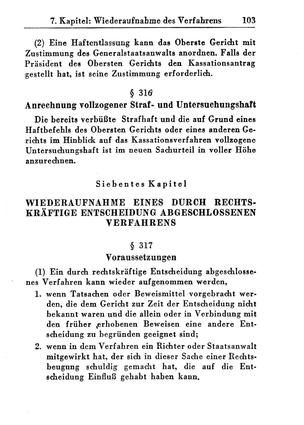 Strafprozeßordnung (StPO), Gerichtsverfassungsgesetz (GVG), Staatsanwaltsgesetz (StAG) und Jugendgerichtsgesetz (JGG) [Deutsche Demokratische Republik (DDR)] 1955, Seite 103 (StPO GVG StAG JGG DDR 1955, S. 103)