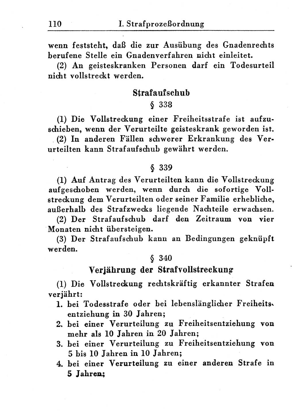 Strafprozeßordnung (StPO), Gerichtsverfassungsgesetz (GVG), Staatsanwaltsgesetz (StAG) und Jugendgerichtsgesetz (JGG) [Deutsche Demokratische Republik (DDR)] 1955, Seite 110 (StPO GVG StAG JGG DDR 1955, S. 110)