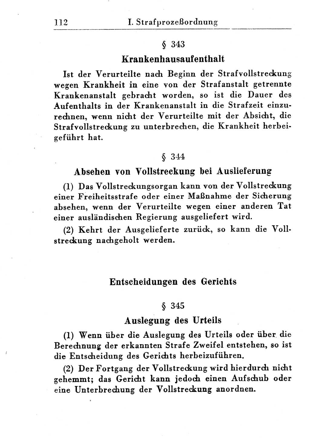 Strafprozeßordnung (StPO), Gerichtsverfassungsgesetz (GVG), Staatsanwaltsgesetz (StAG) und Jugendgerichtsgesetz (JGG) [Deutsche Demokratische Republik (DDR)] 1955, Seite 112 (StPO GVG StAG JGG DDR 1955, S. 112)