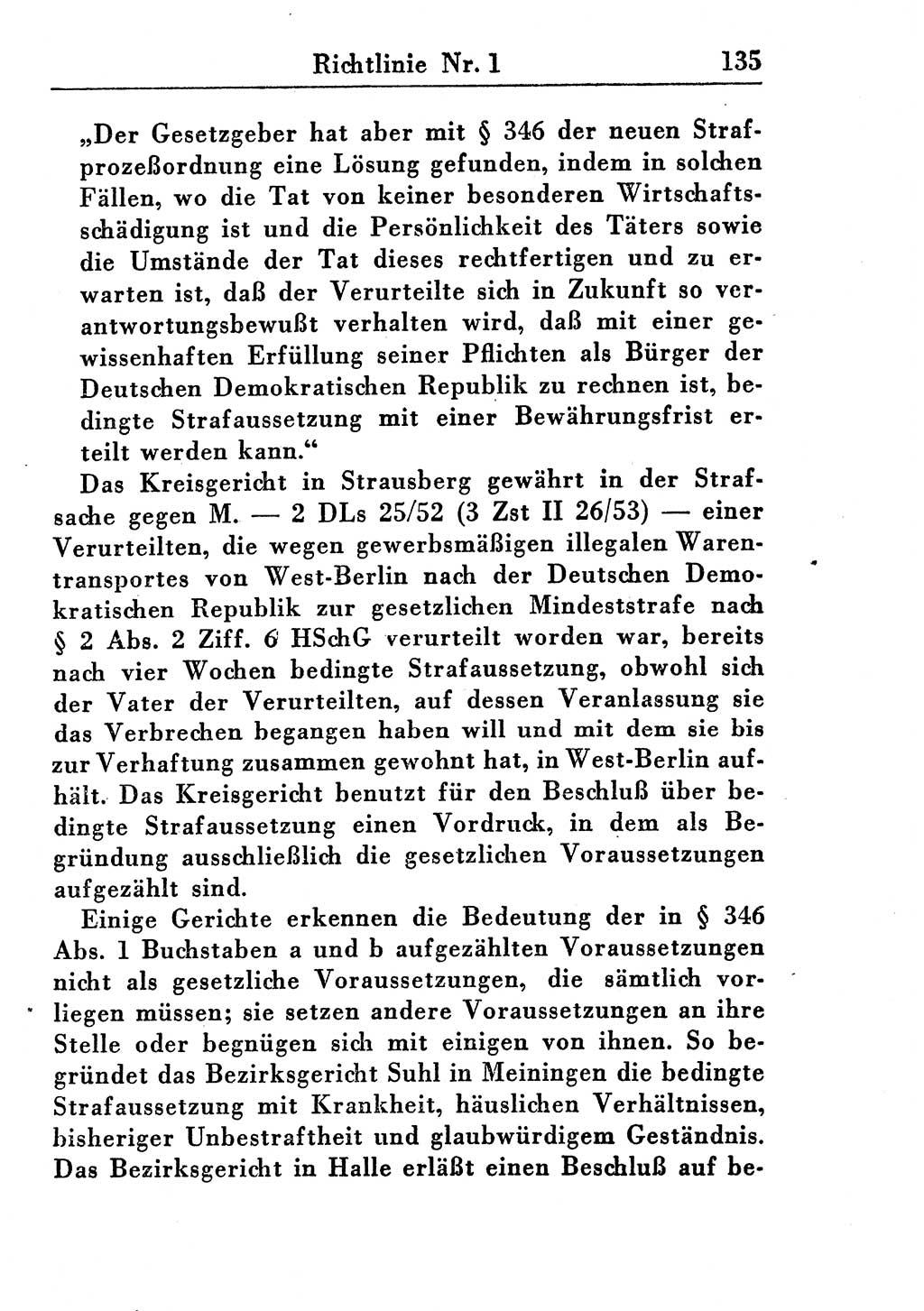 Strafprozeßordnung (StPO), Gerichtsverfassungsgesetz (GVG), Staatsanwaltsgesetz (StAG) und Jugendgerichtsgesetz (JGG) [Deutsche Demokratische Republik (DDR)] 1955, Seite 135 (StPO GVG StAG JGG DDR 1955, S. 135)