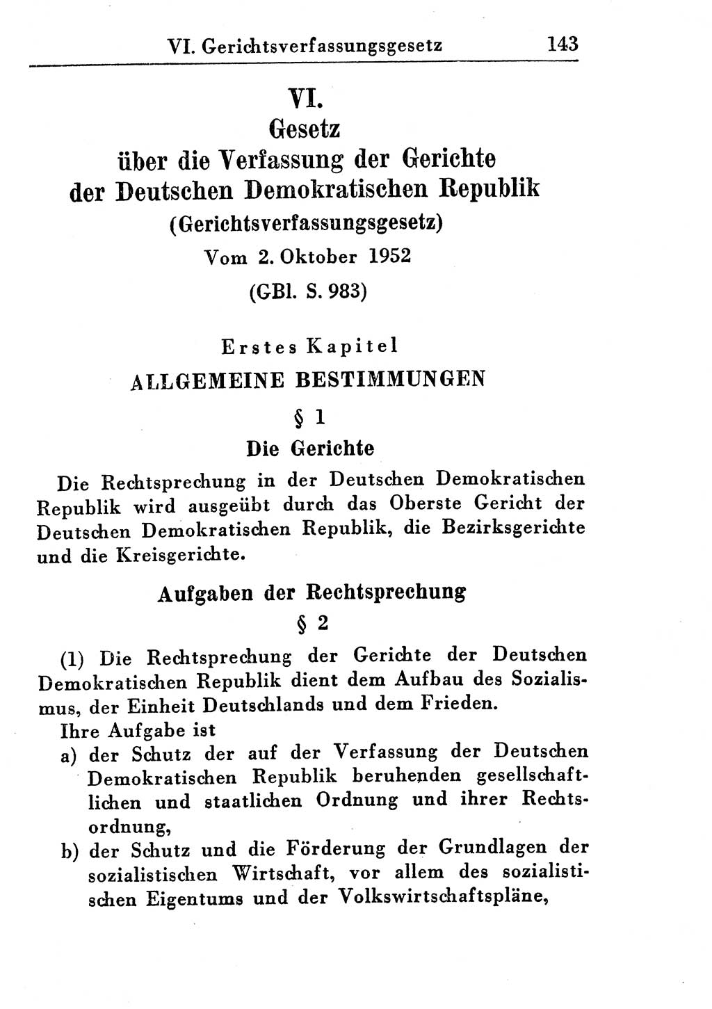 Strafprozeßordnung (StPO), Gerichtsverfassungsgesetz (GVG), Staatsanwaltsgesetz (StAG) und Jugendgerichtsgesetz (JGG) [Deutsche Demokratische Republik (DDR)] 1955, Seite 143 (StPO GVG StAG JGG DDR 1955, S. 143)