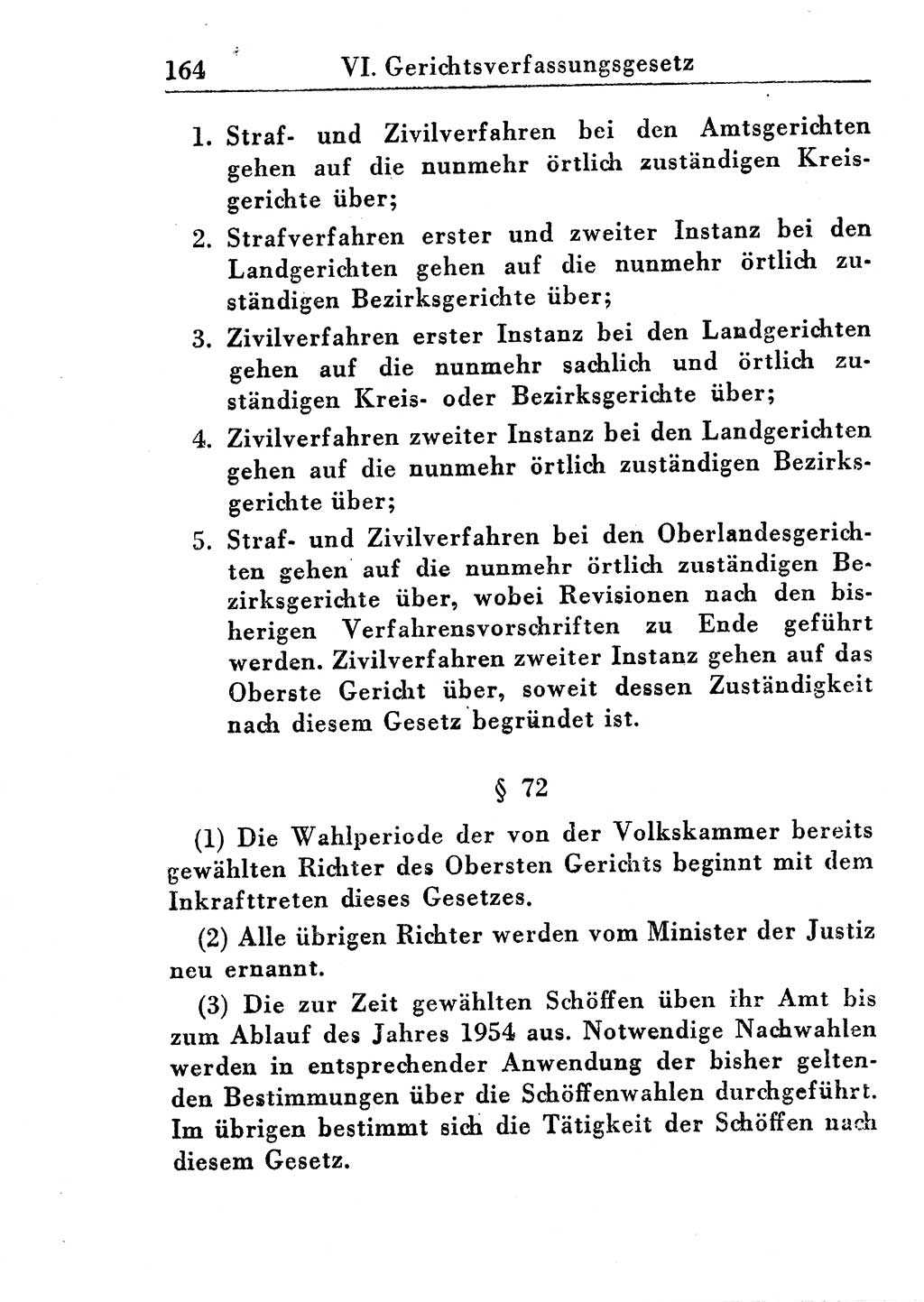 Strafprozeßordnung (StPO), Gerichtsverfassungsgesetz (GVG), Staatsanwaltsgesetz (StAG) und Jugendgerichtsgesetz (JGG) [Deutsche Demokratische Republik (DDR)] 1955, Seite 164 (StPO GVG StAG JGG DDR 1955, S. 164)