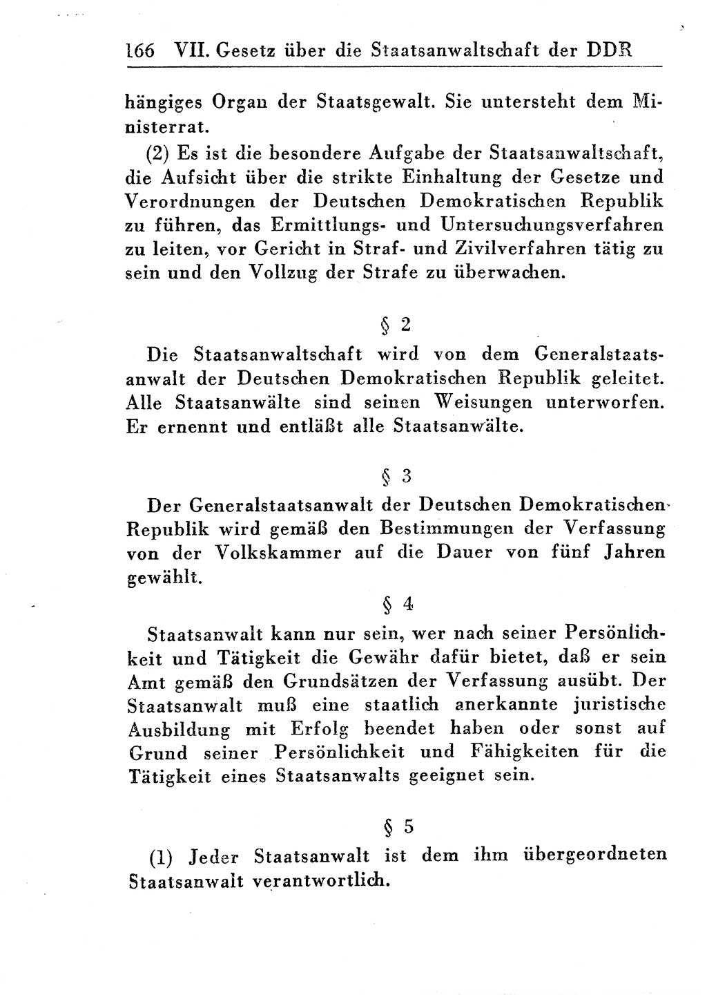 Strafprozeßordnung (StPO), Gerichtsverfassungsgesetz (GVG), Staatsanwaltsgesetz (StAG) und Jugendgerichtsgesetz (JGG) [Deutsche Demokratische Republik (DDR)] 1955, Seite 166 (StPO GVG StAG JGG DDR 1955, S. 166)