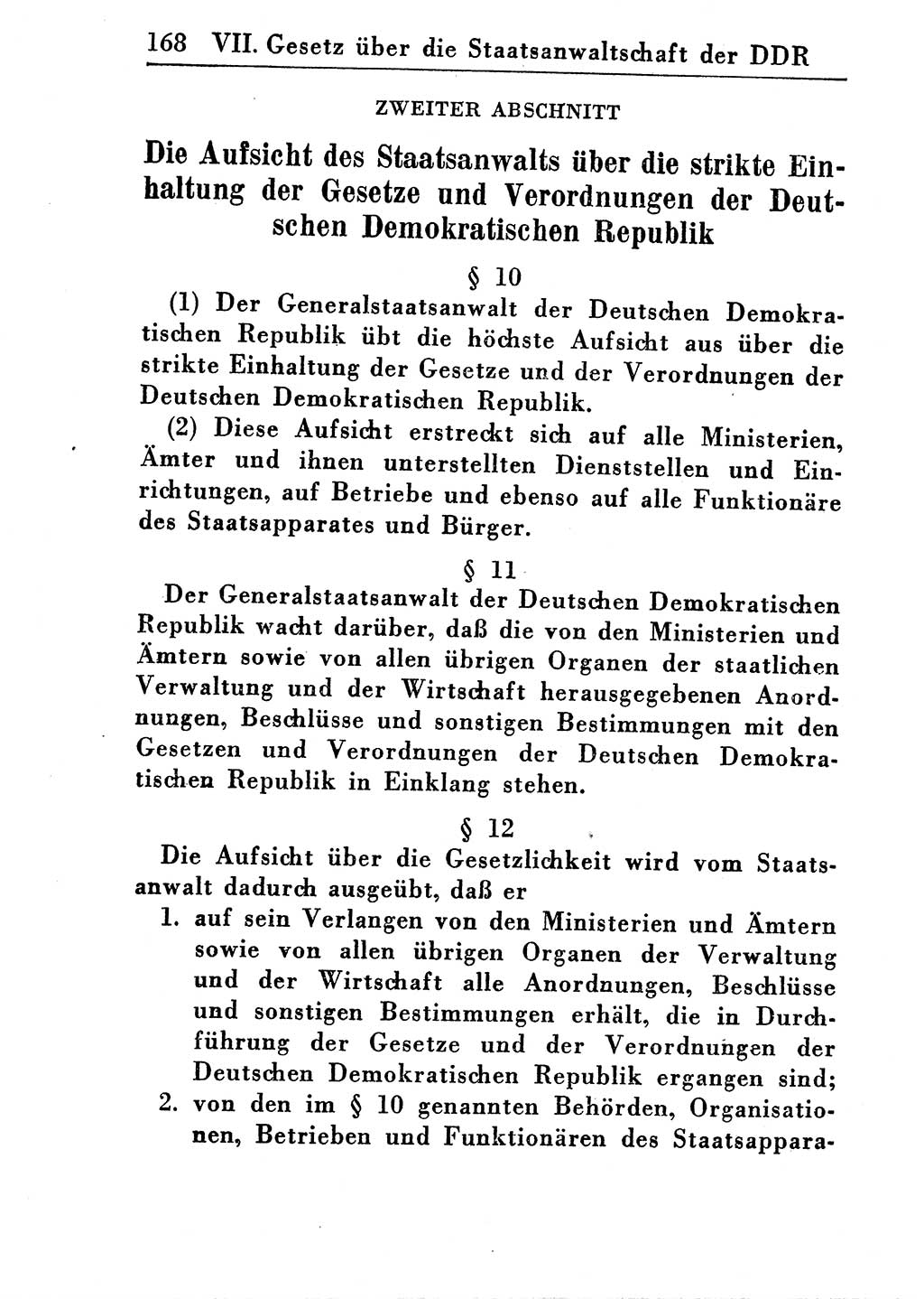 Strafprozeßordnung (StPO), Gerichtsverfassungsgesetz (GVG), Staatsanwaltsgesetz (StAG) und Jugendgerichtsgesetz (JGG) [Deutsche Demokratische Republik (DDR)] 1955, Seite 168 (StPO GVG StAG JGG DDR 1955, S. 168)