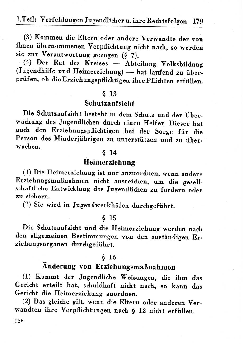 Strafprozeßordnung (StPO), Gerichtsverfassungsgesetz (GVG), Staatsanwaltsgesetz (StAG) und Jugendgerichtsgesetz (JGG) [Deutsche Demokratische Republik (DDR)] 1955, Seite 179 (StPO GVG StAG JGG DDR 1955, S. 179)