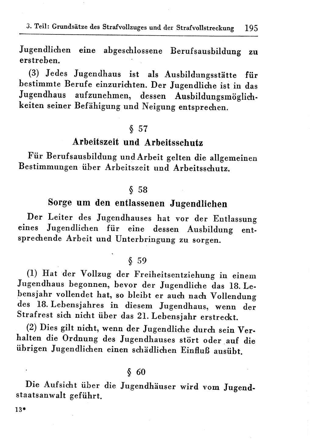 Strafprozeßordnung (StPO), Gerichtsverfassungsgesetz (GVG), Staatsanwaltsgesetz (StAG) und Jugendgerichtsgesetz (JGG) [Deutsche Demokratische Republik (DDR)] 1955, Seite 195 (StPO GVG StAG JGG DDR 1955, S. 195)