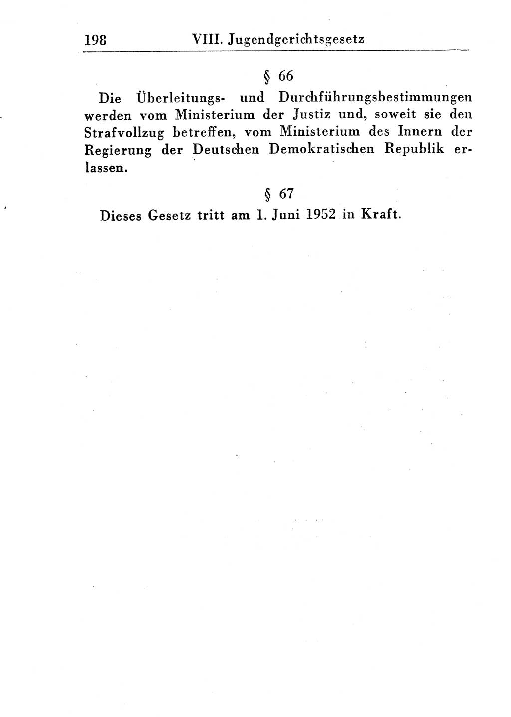 Strafprozeßordnung (StPO), Gerichtsverfassungsgesetz (GVG), Staatsanwaltsgesetz (StAG) und Jugendgerichtsgesetz (JGG) [Deutsche Demokratische Republik (DDR)] 1955, Seite 198 (StPO GVG StAG JGG DDR 1955, S. 198)