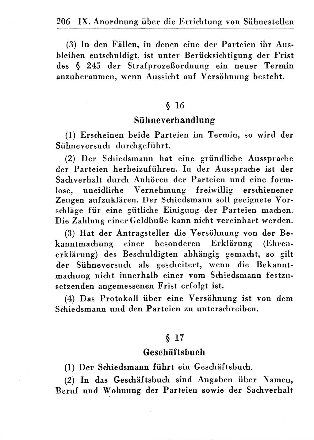 Strafprozeßordnung (StPO), Gerichtsverfassungsgesetz (GVG), Staatsanwaltsgesetz (StAG) und Jugendgerichtsgesetz (JGG) [Deutsche Demokratische Republik (DDR)] 1955, Seite 206 (StPO GVG StAG JGG DDR 1955, S. 206)