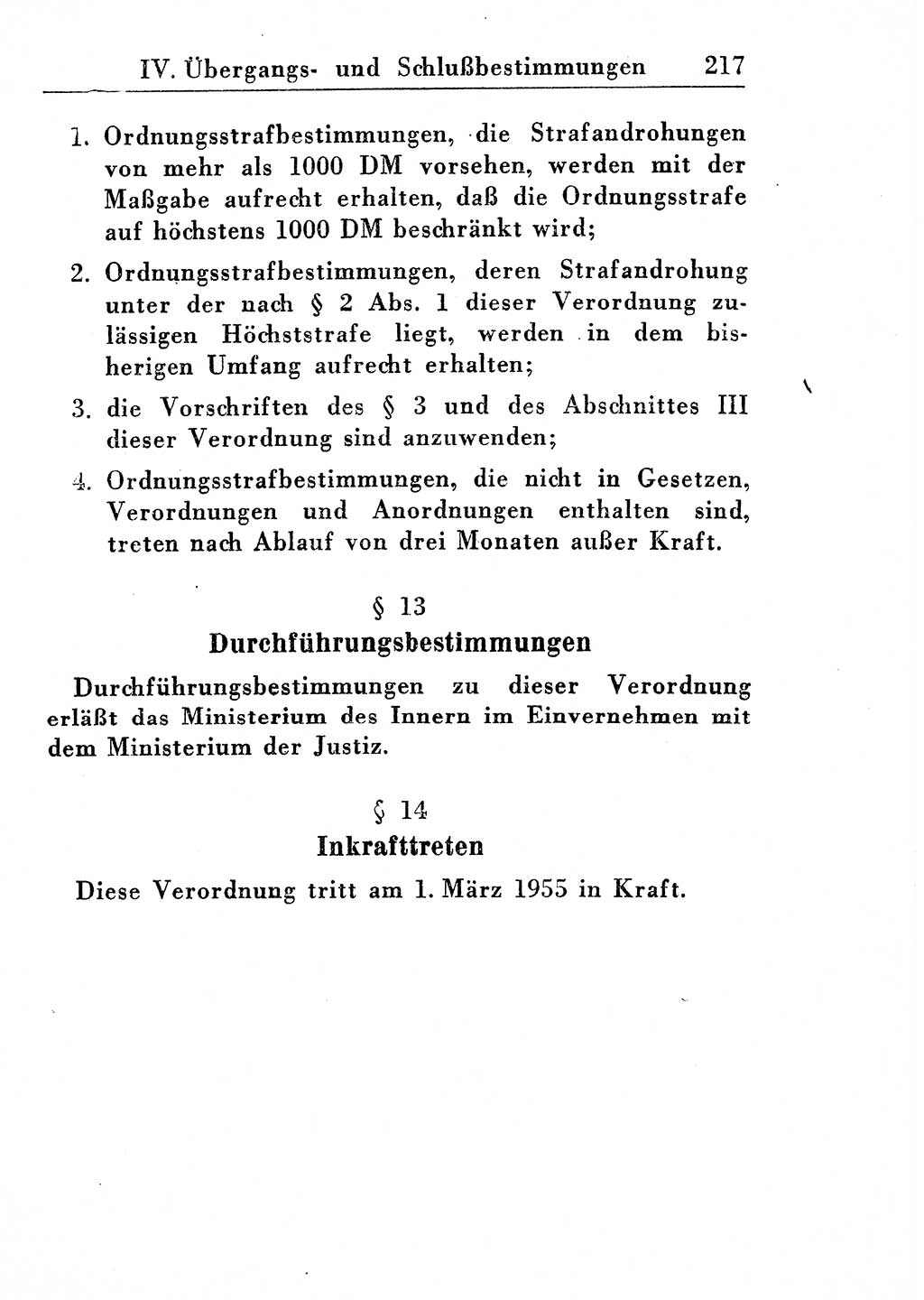 Strafprozeßordnung (StPO), Gerichtsverfassungsgesetz (GVG), Staatsanwaltsgesetz (StAG) und Jugendgerichtsgesetz (JGG) [Deutsche Demokratische Republik (DDR)] 1955, Seite 217 (StPO GVG StAG JGG DDR 1955, S. 217)